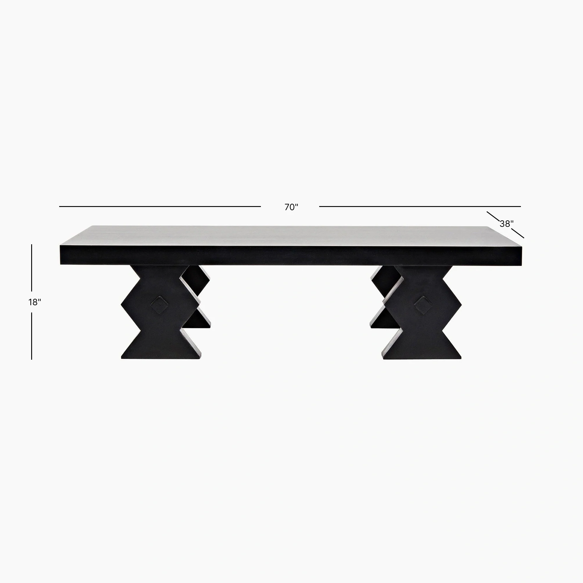 Emerson Coffee Table, Hand Rubbed Black - Image 6