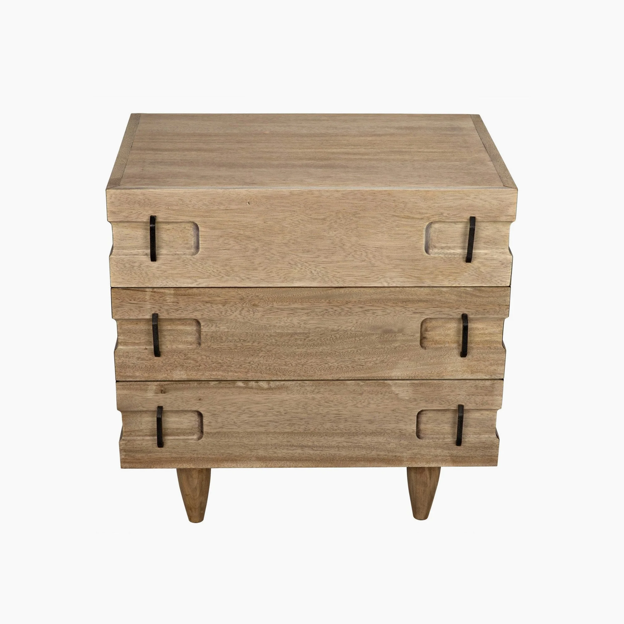 Eva 32" Side Table, Washed Walnut - Image 3
