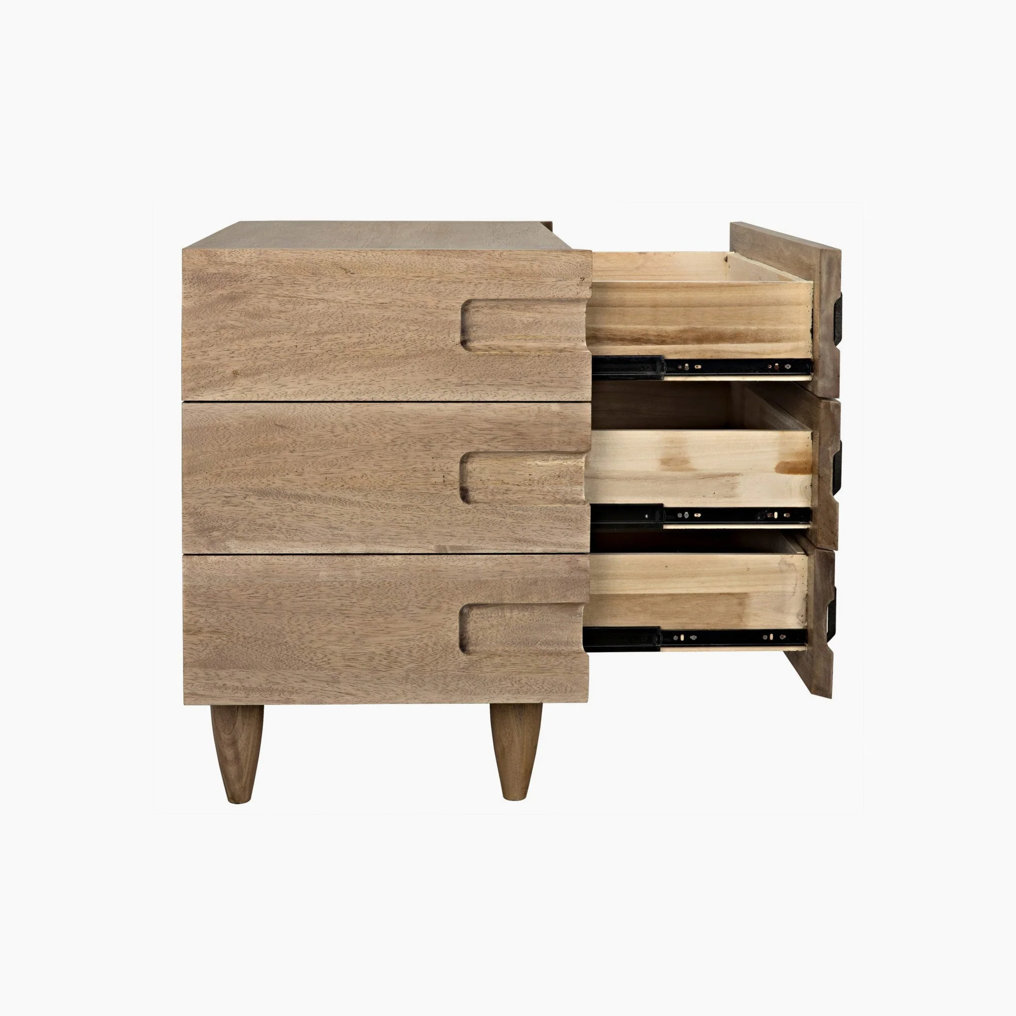 Eva 32" Side Table, Washed Walnut - Image 4