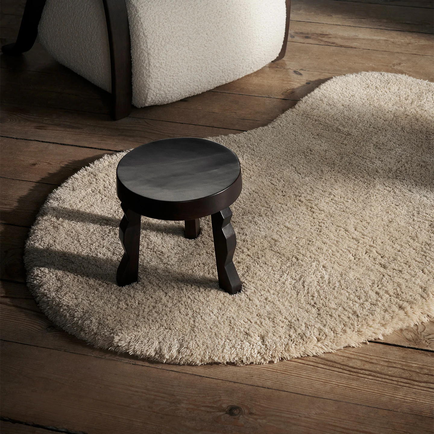 Faye Stool - Dark Stained Mango - Image 2