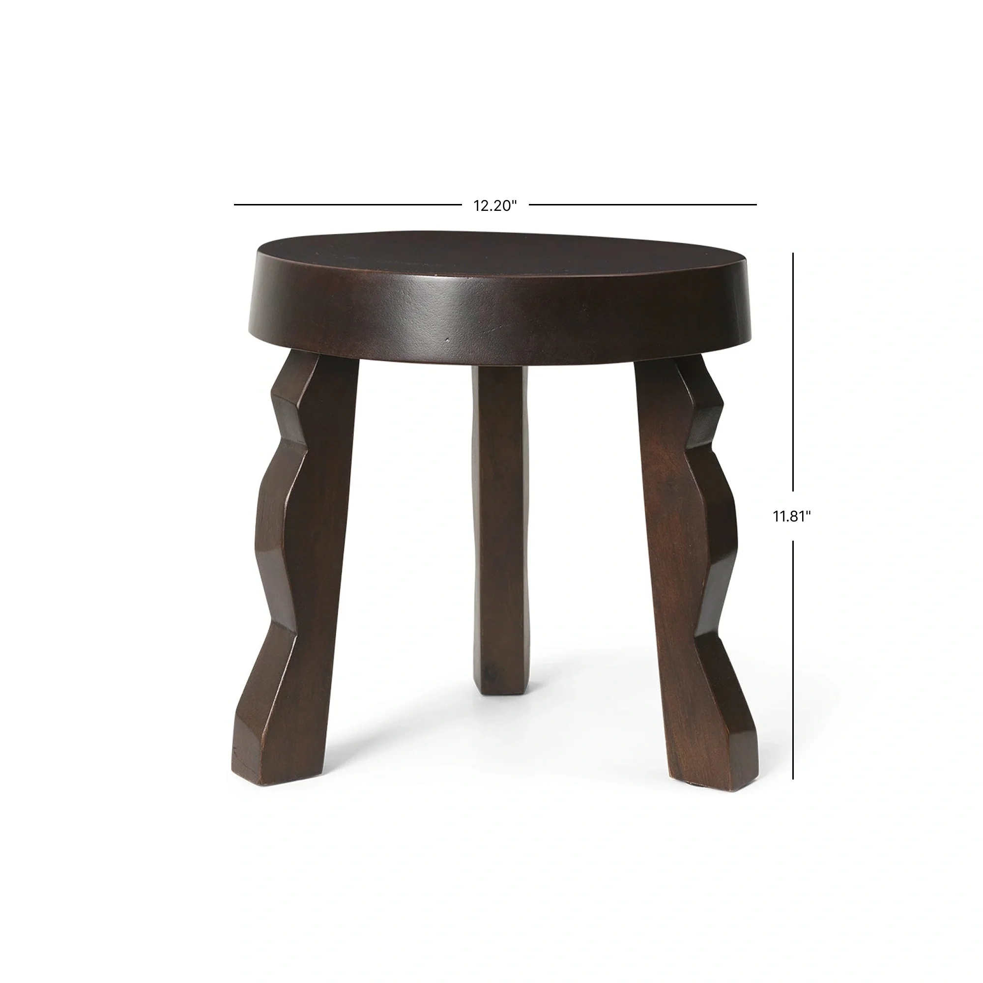 Faye Stool - Dark Stained Mango - Image 3