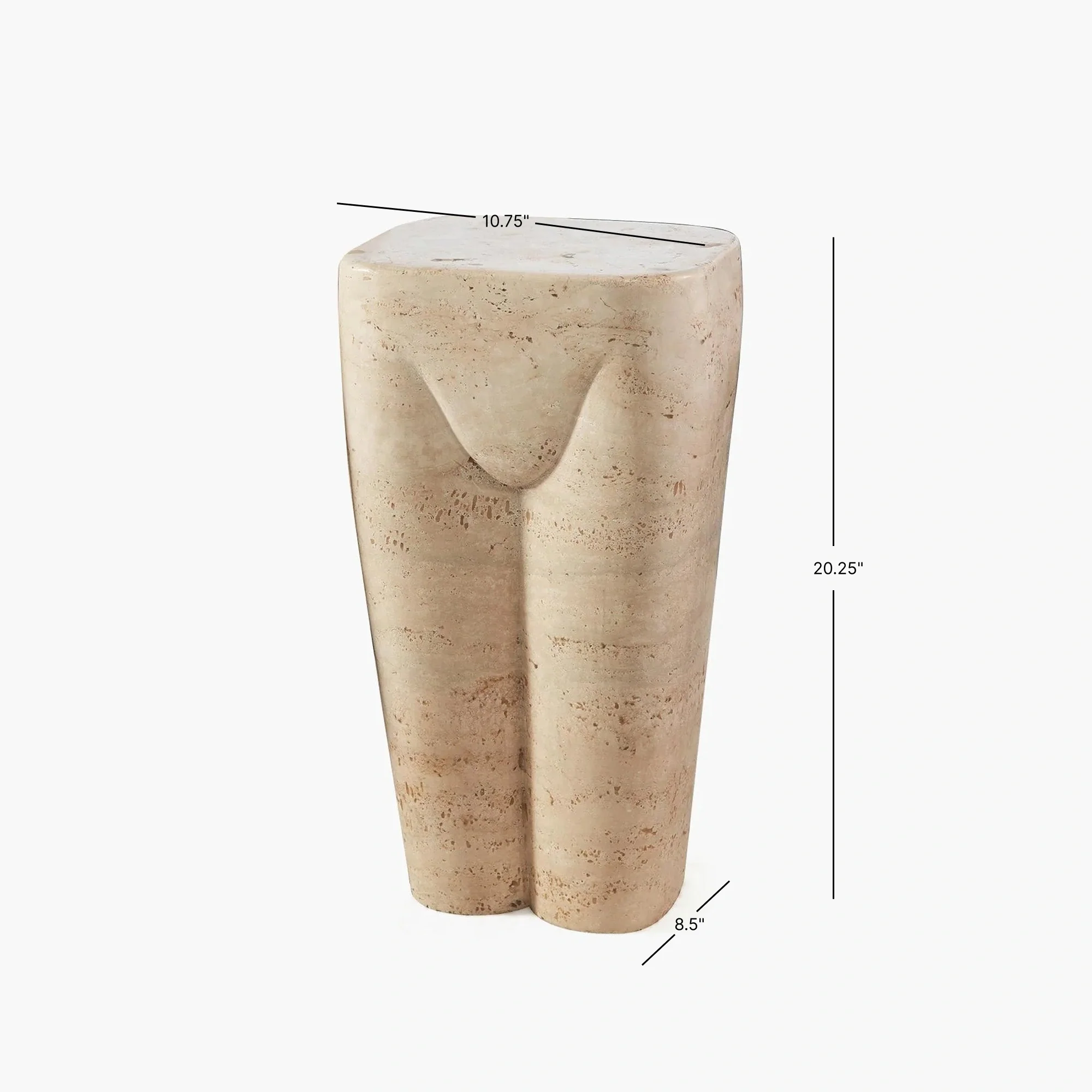 Femme Stool-Travertine - Image 4