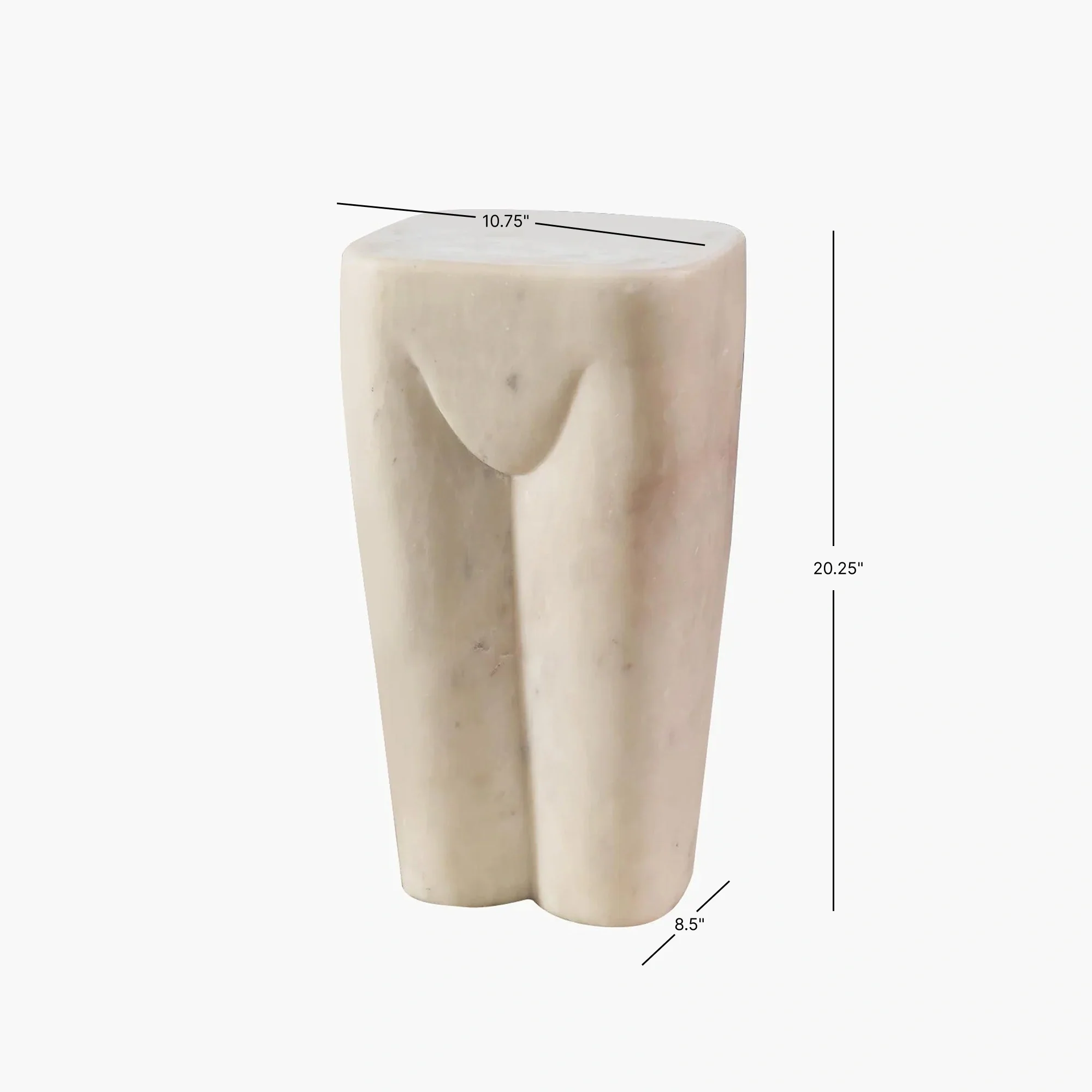 Femme Stool-White Marble - Image 4