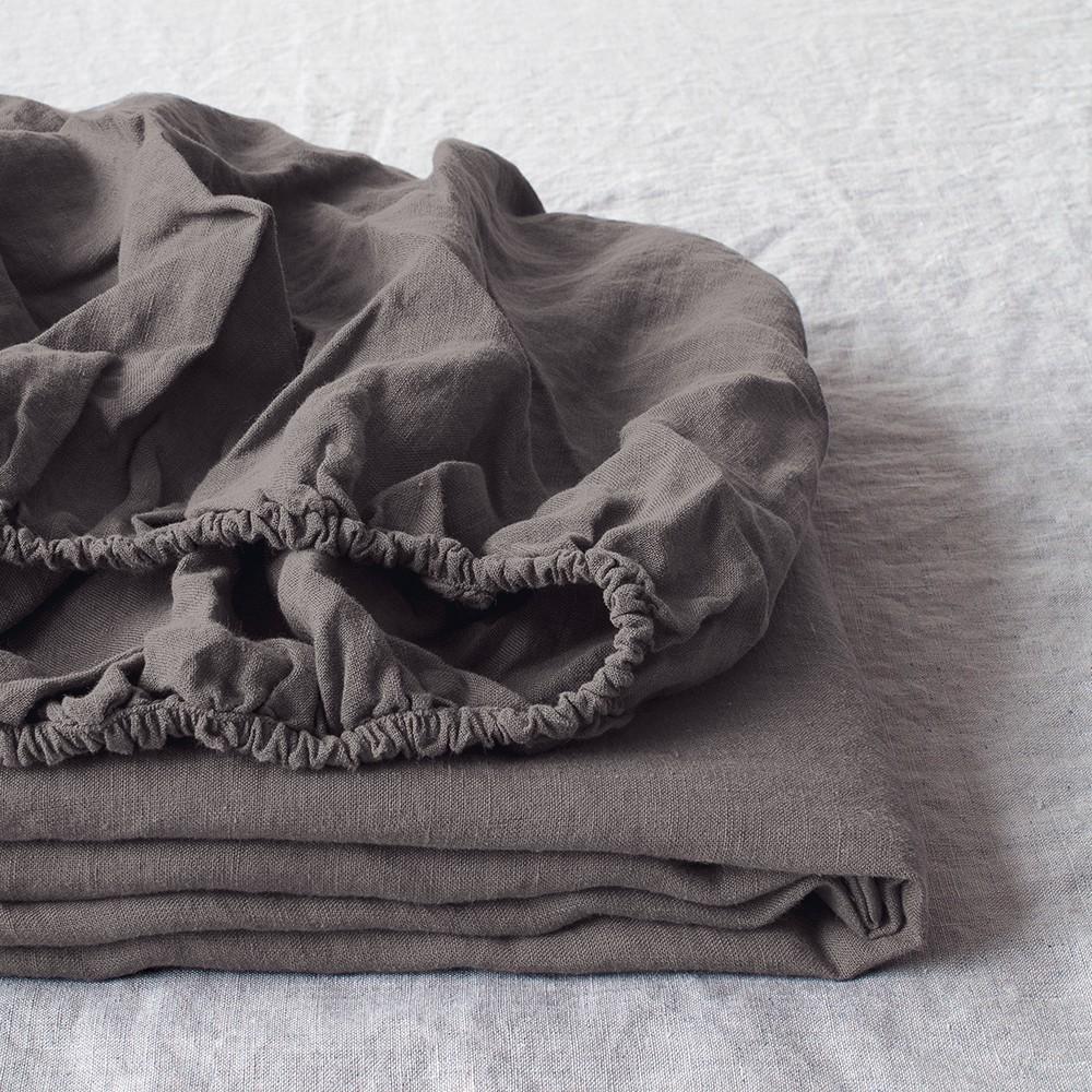 Fitted Washed Linen Bed Sheet - Image 6