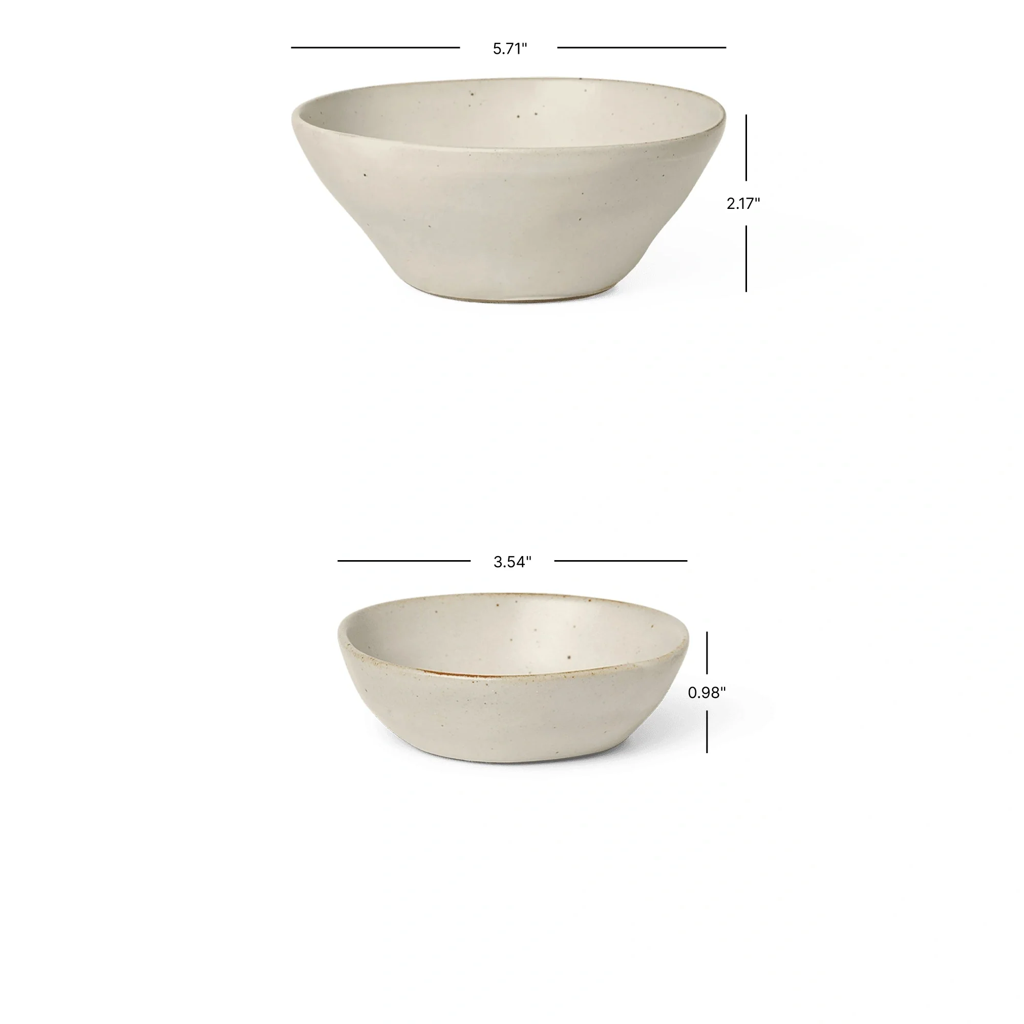 Flow Bowl - Off-white Speckle - Image 8