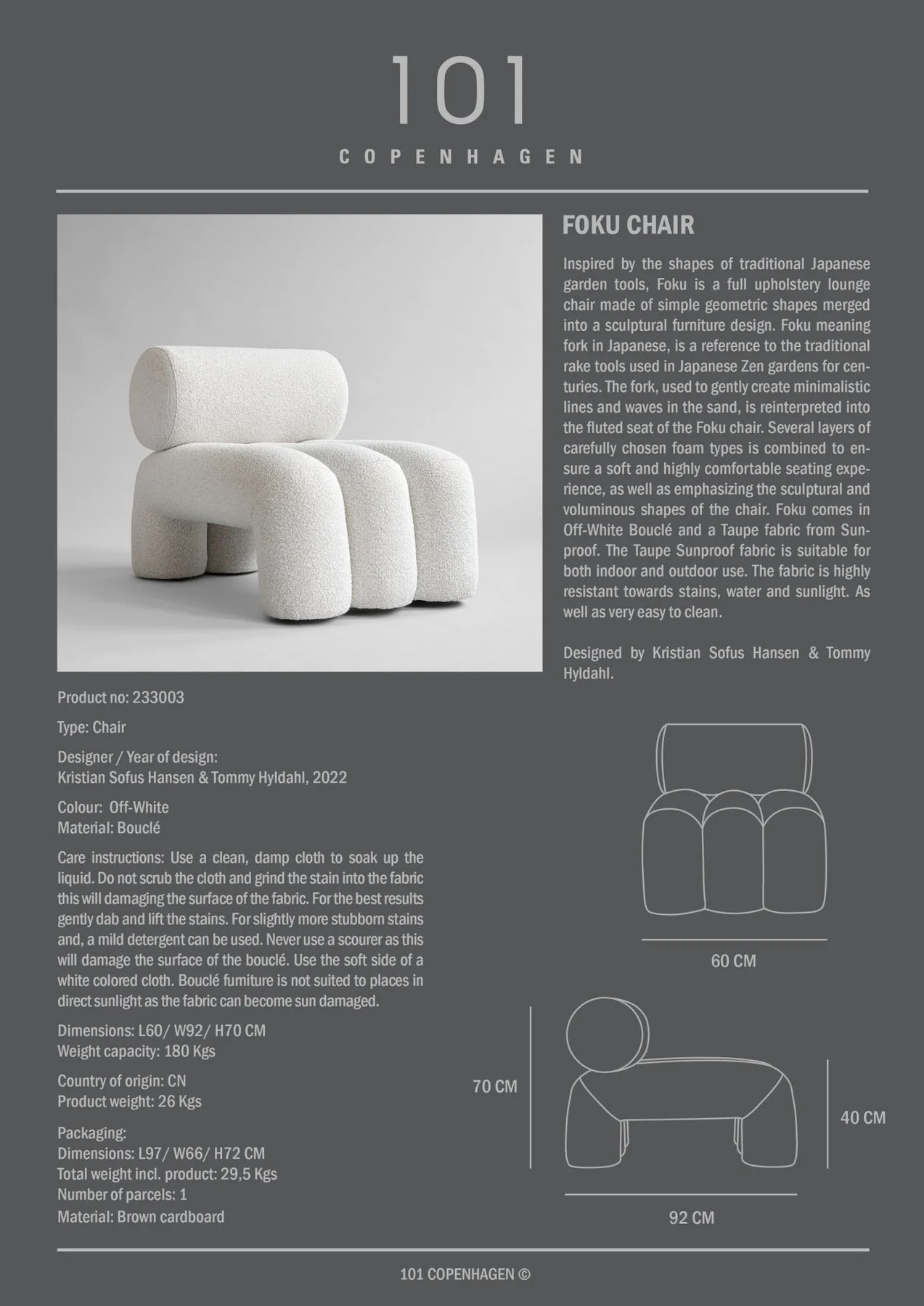 Foku Chair - Bouclé - Image 15
