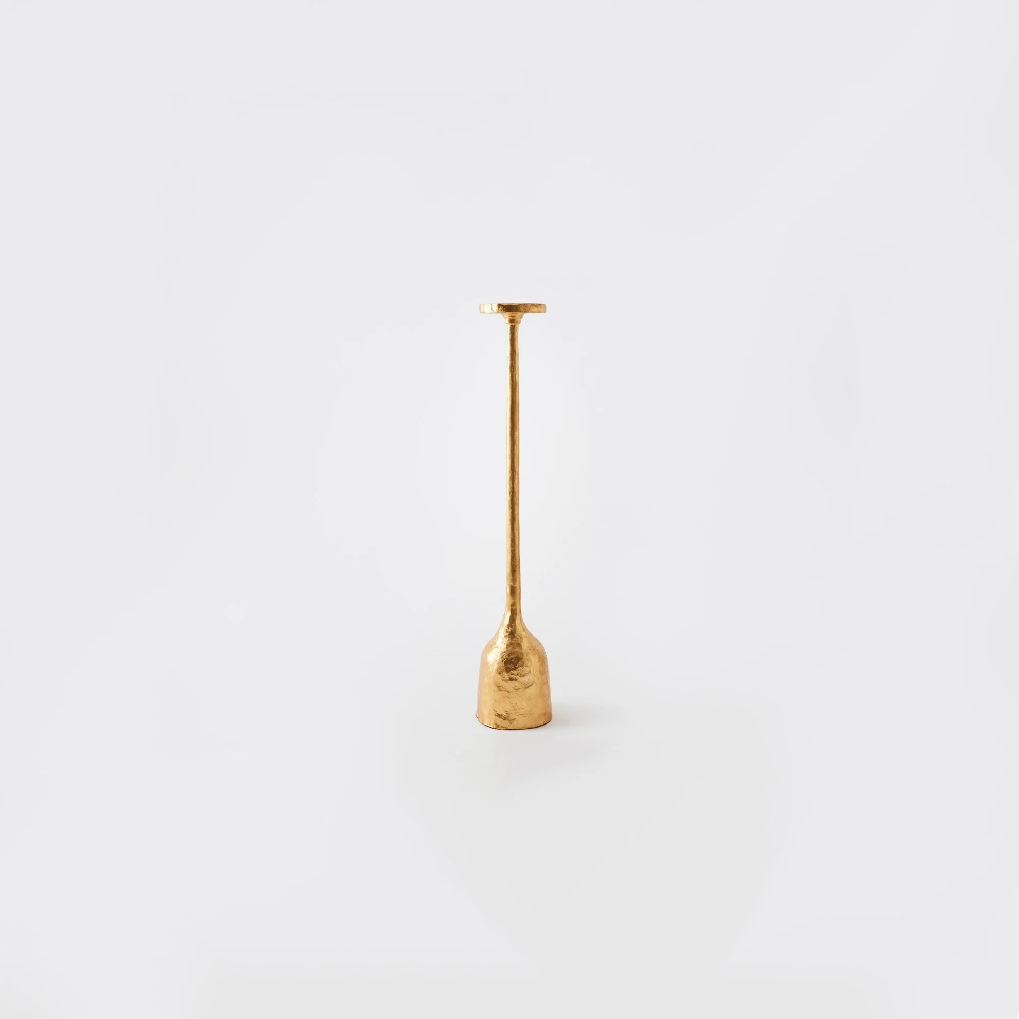 Forged Pillar Candle Holder - Gold Leaf - Image 3