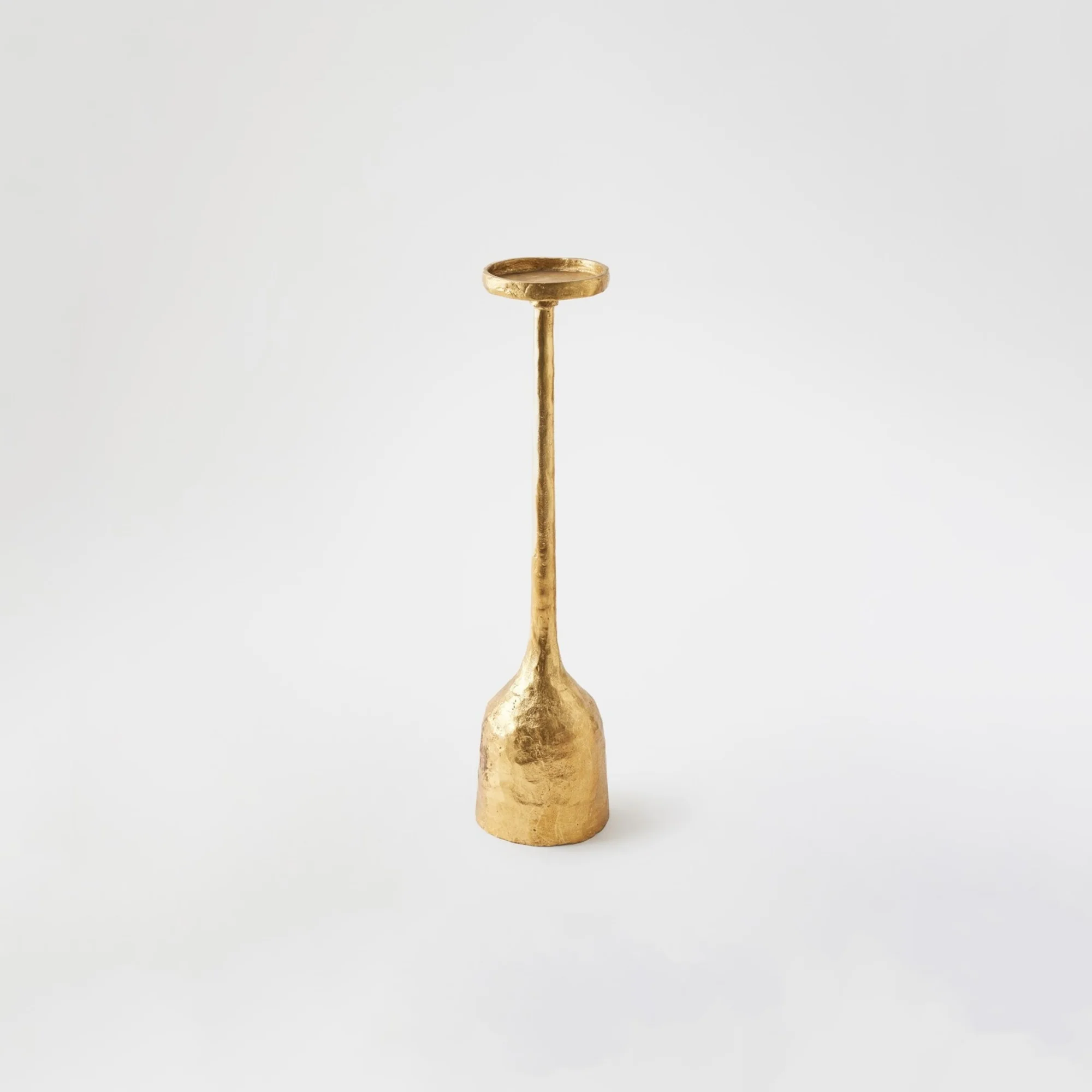 Forged Pillar Candle Holder - Gold Leaf - Image 9