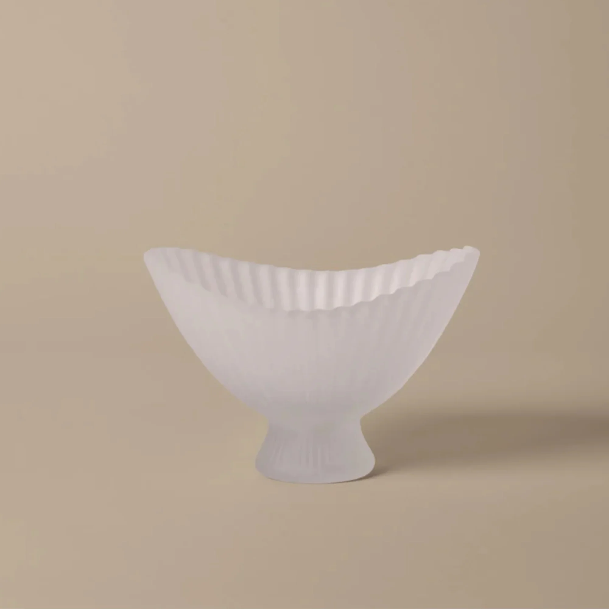 Fountain Glass Bowl - Frosted - Image 3