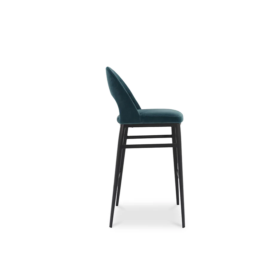 Frank Barstool Teal Velvet - Image 3