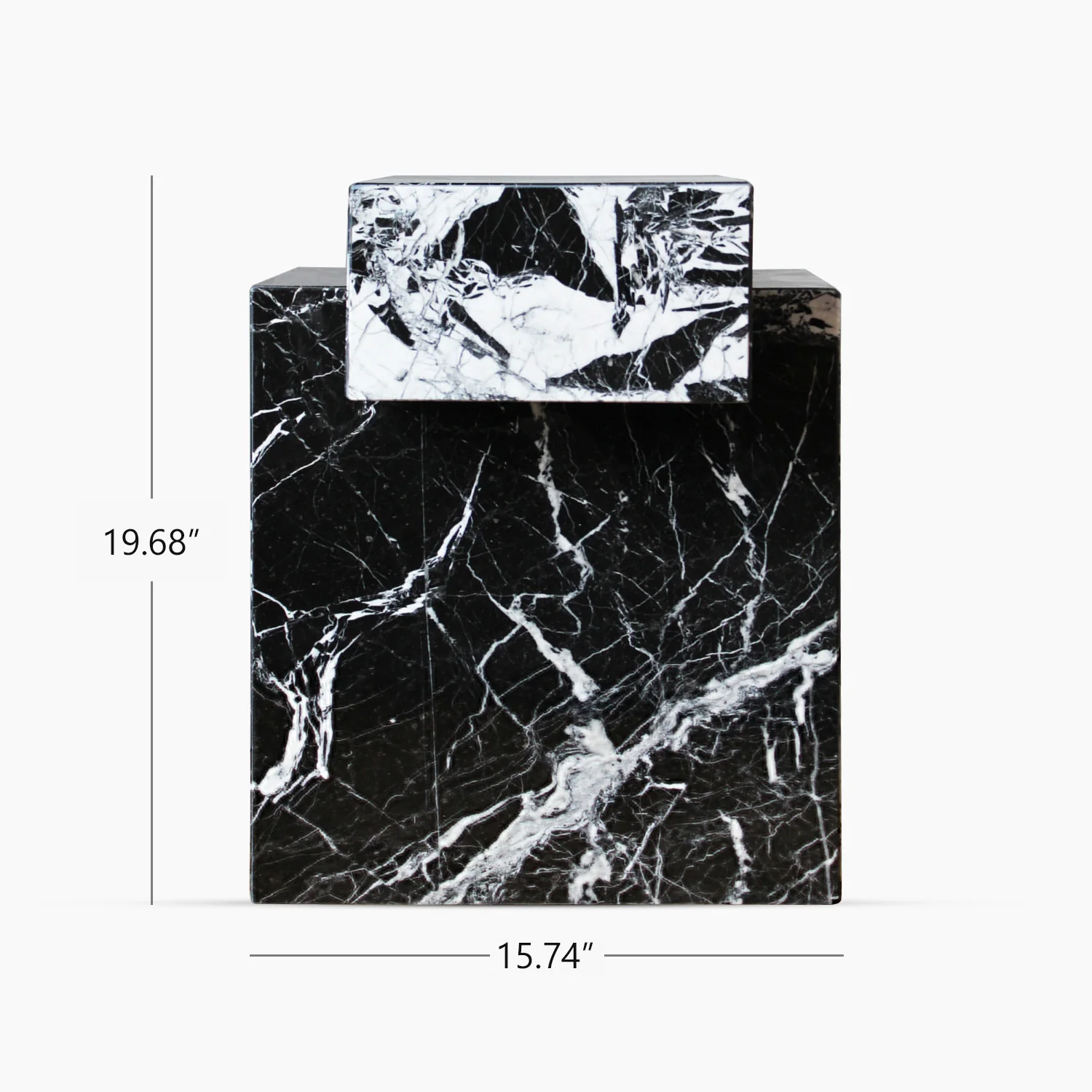 Gaia Grand Antique Marble Table - Image 5