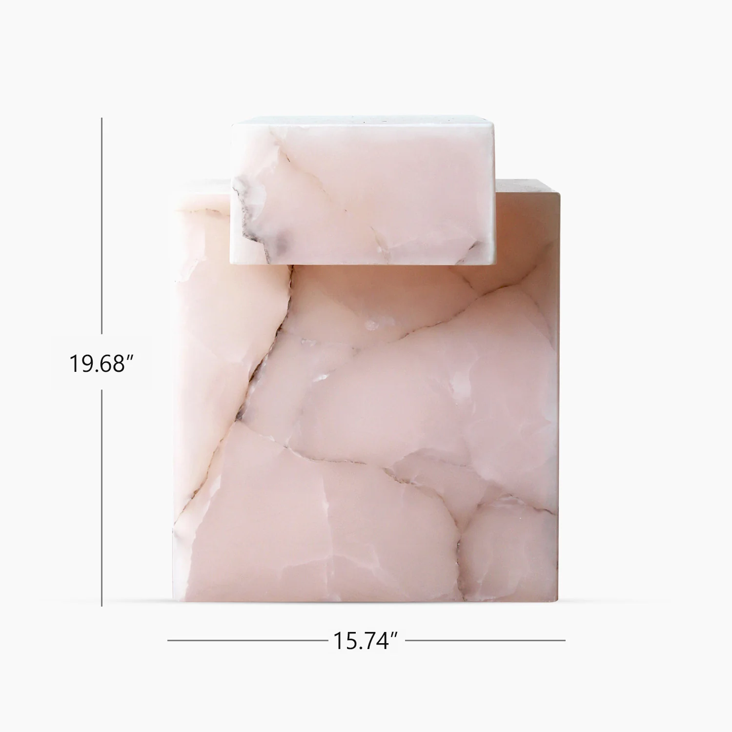 Gaia Pink Onyx Table - Image 8