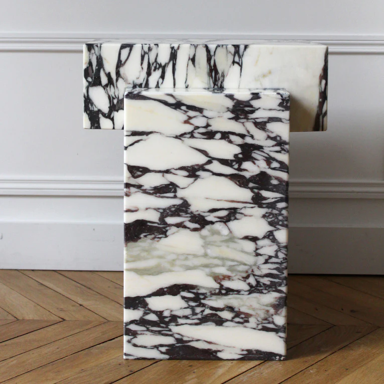 Gaia White Calacatta Viola Table - Image 2