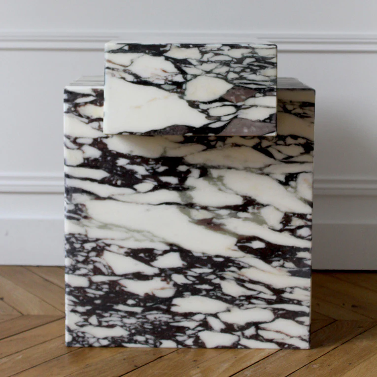 Gaia White Calacatta Viola Table - Image 3