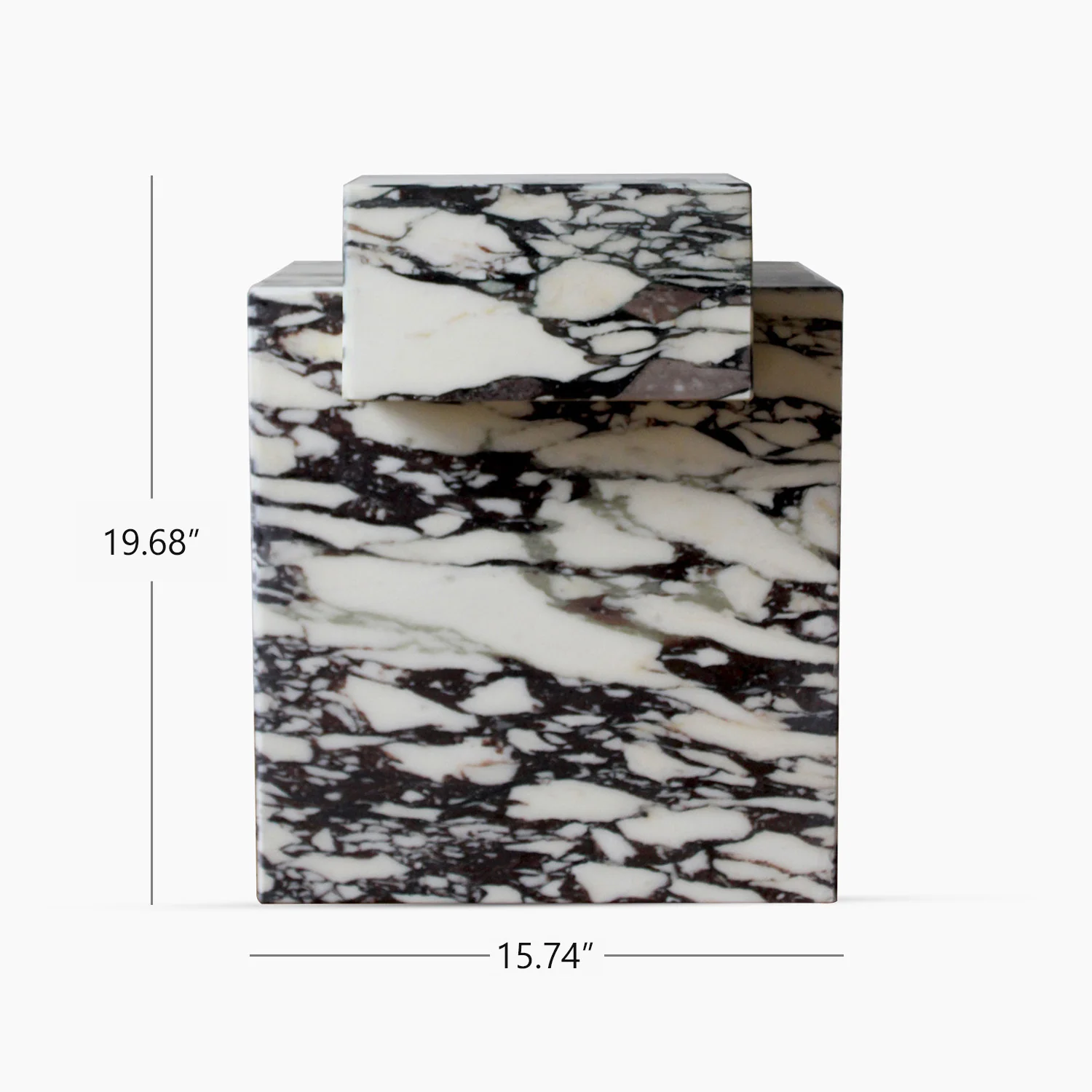 Gaia White Calacatta Viola Table - Image 5