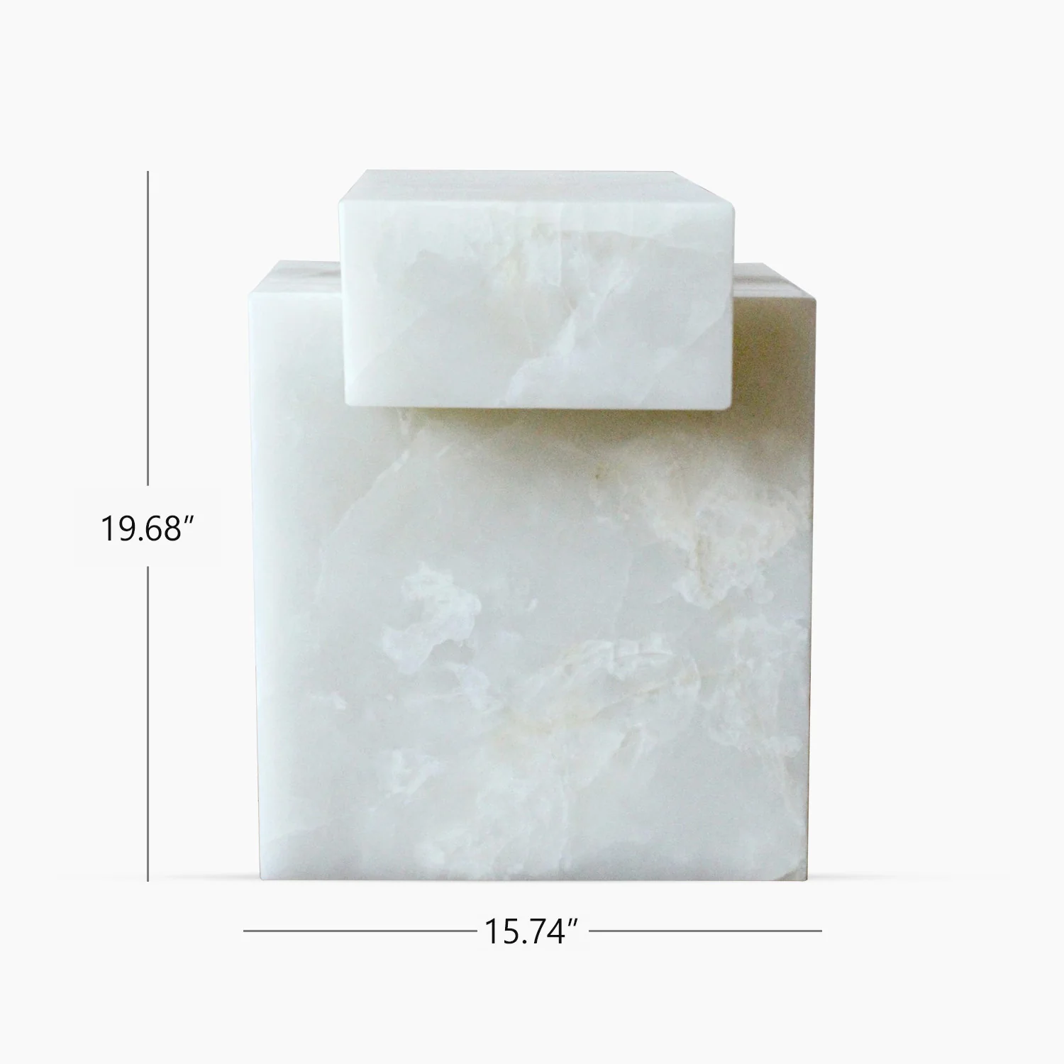 Gaia White Onyx Table - Image 14