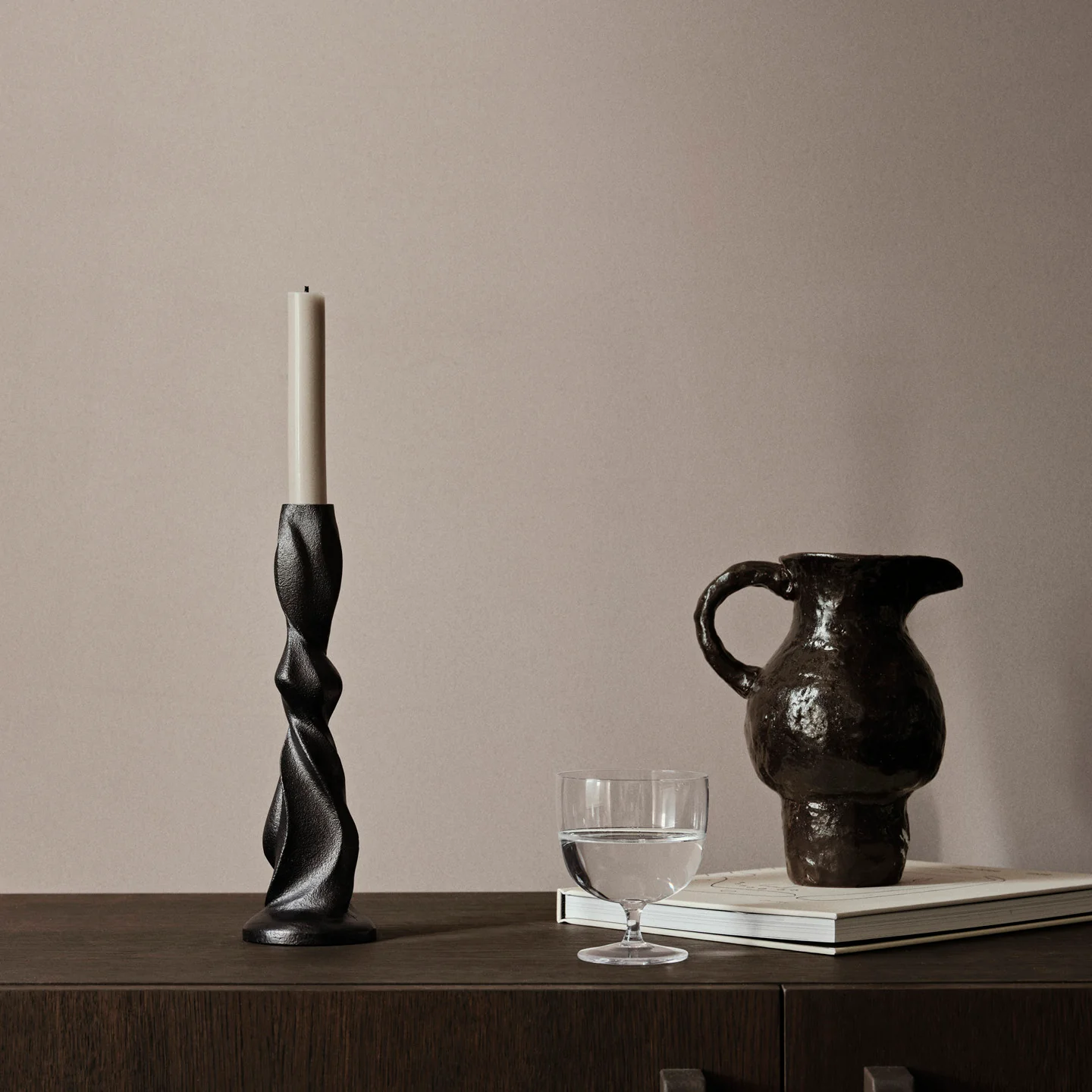 Gale Candle Holder - Blackened Aluminum - Image 7