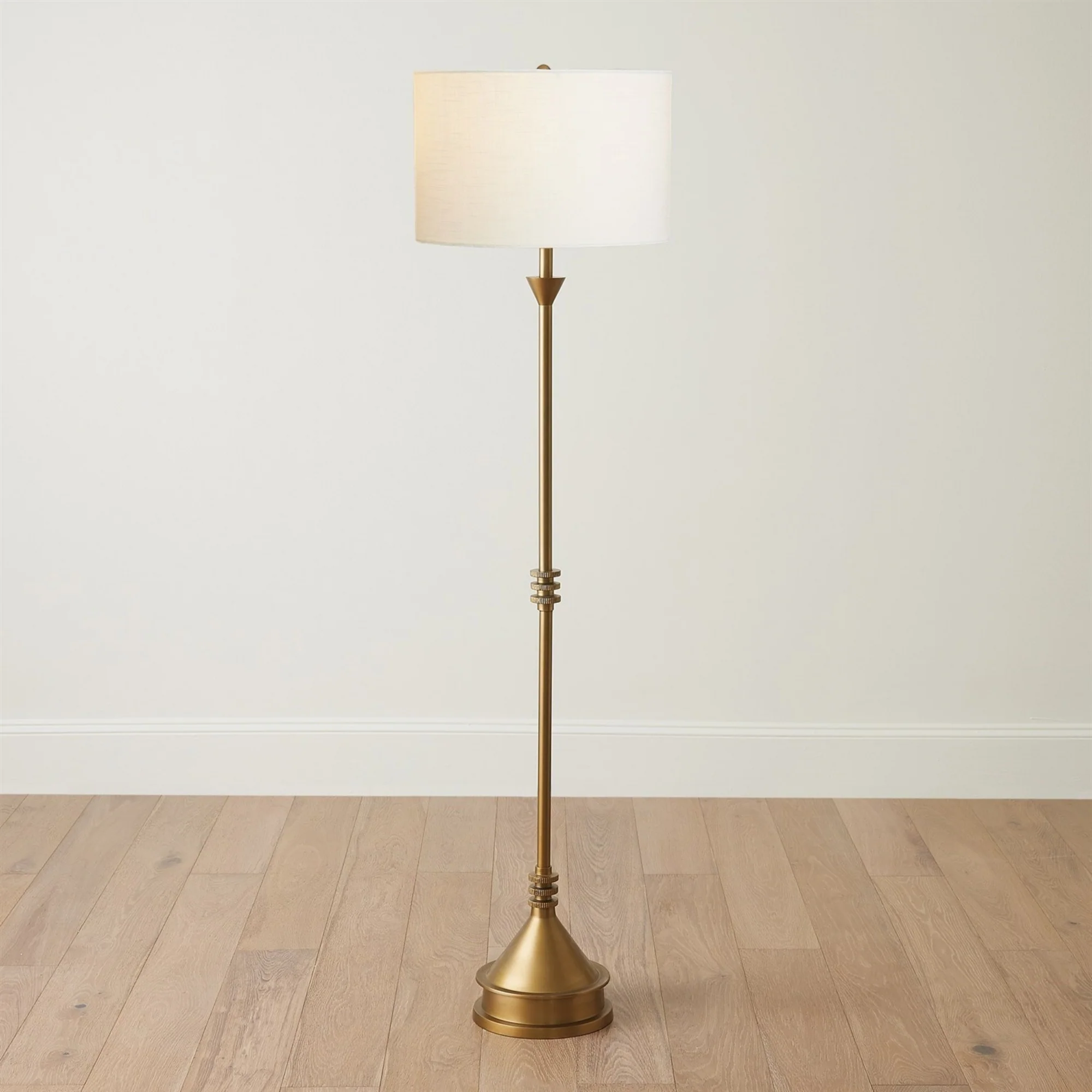 Gear Floor Lamp - Antique Brass - Image 4