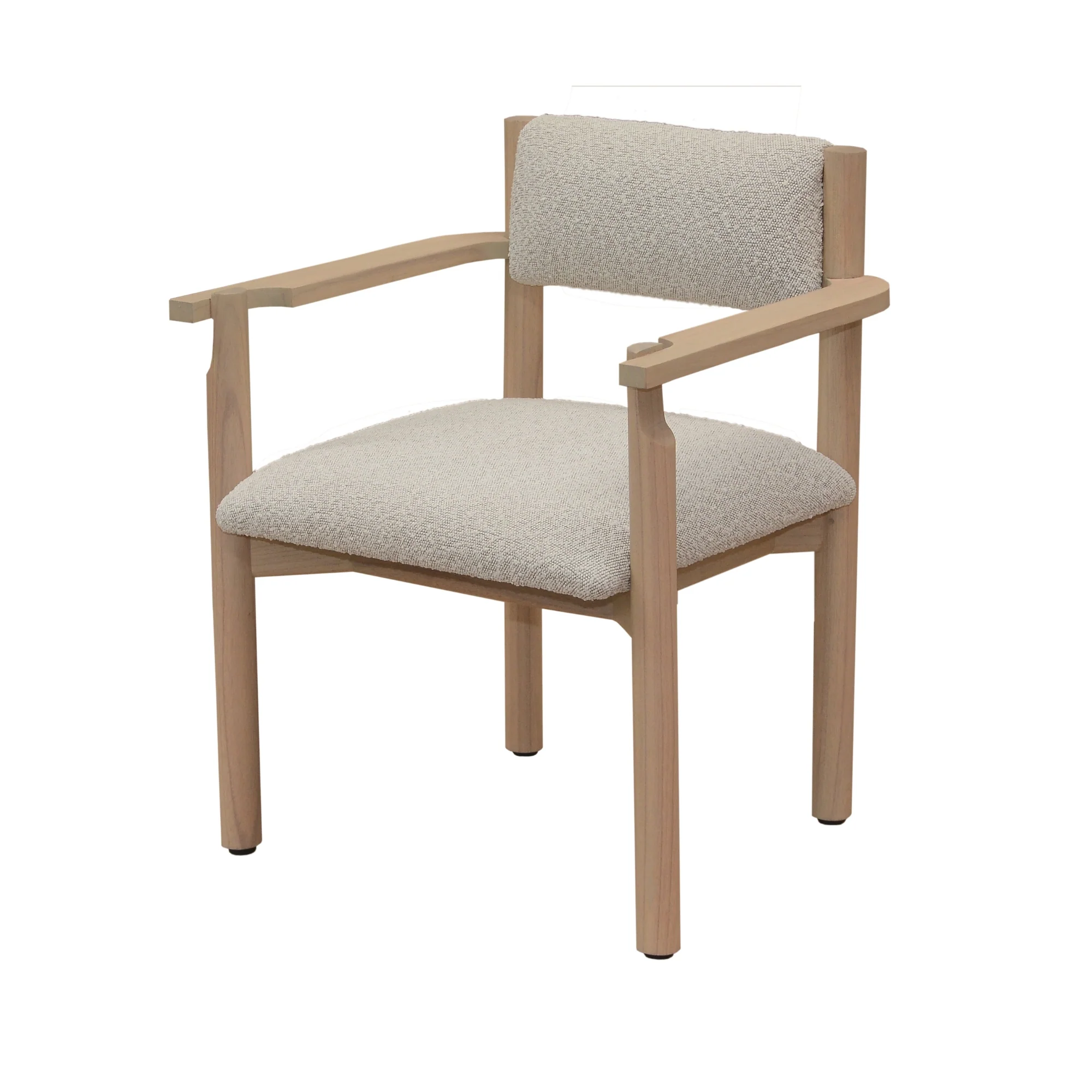 Ghani Dining Chair - Oatmeal Boucle / Pearl - Open Box - Image 3