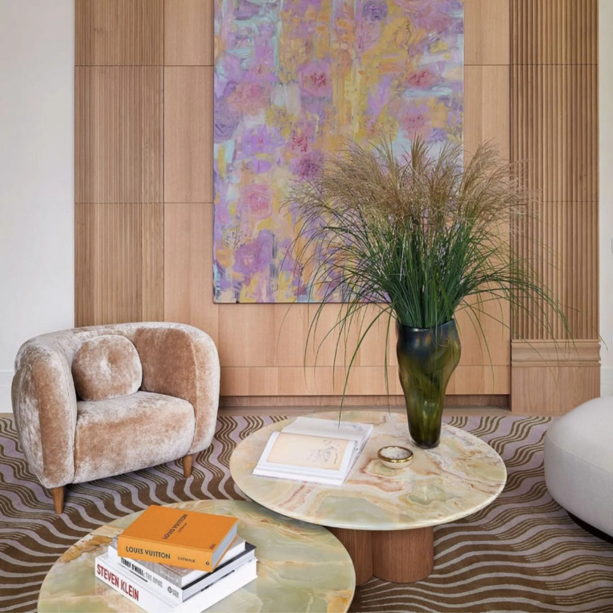 Gianni Solo Onyx and Wood Coffee Table - Image 2