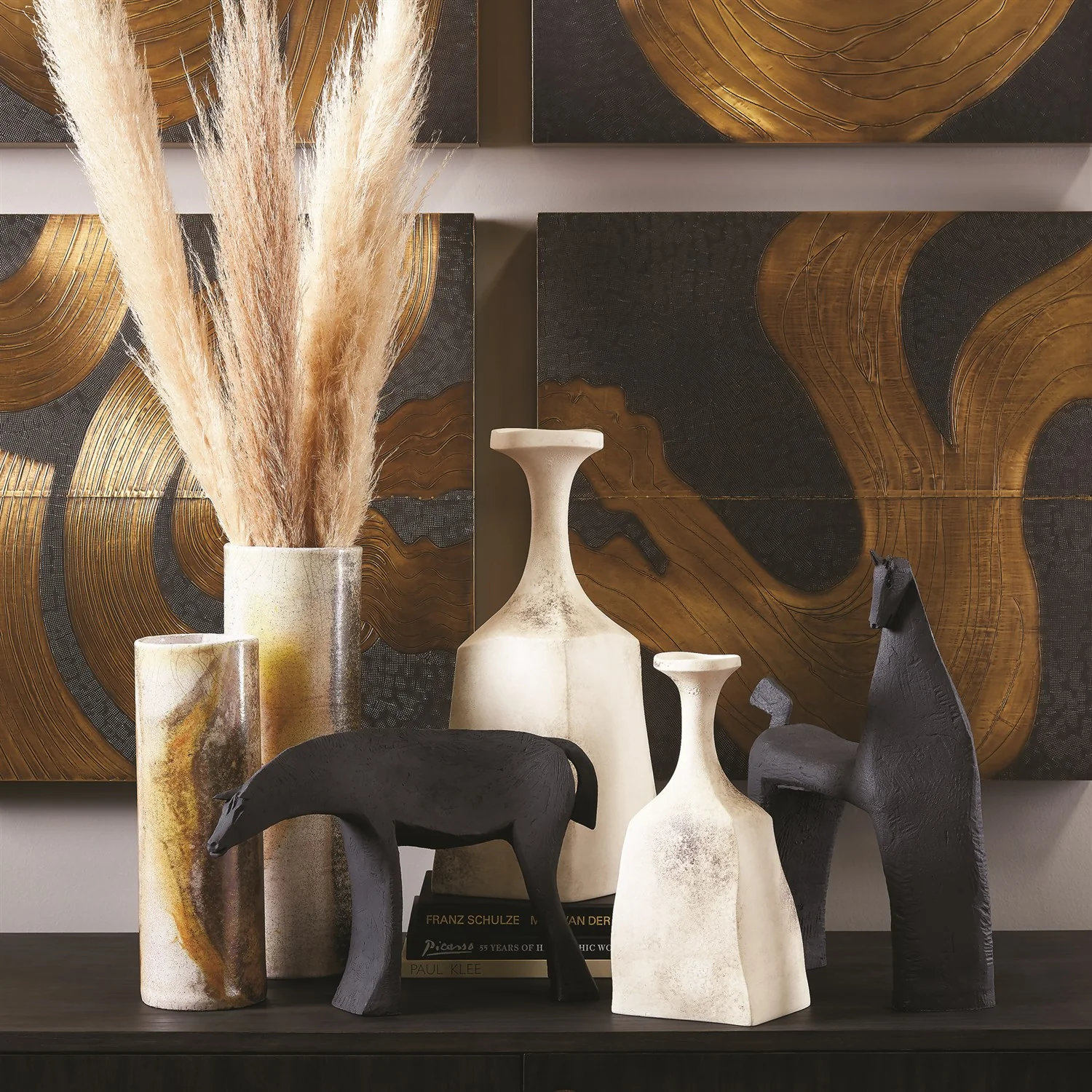 Golden Raku Vase - Image 9