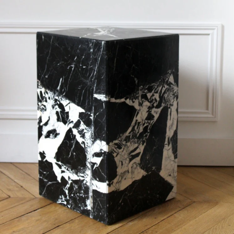Grand Antique Marble Plinth Table - Image 3