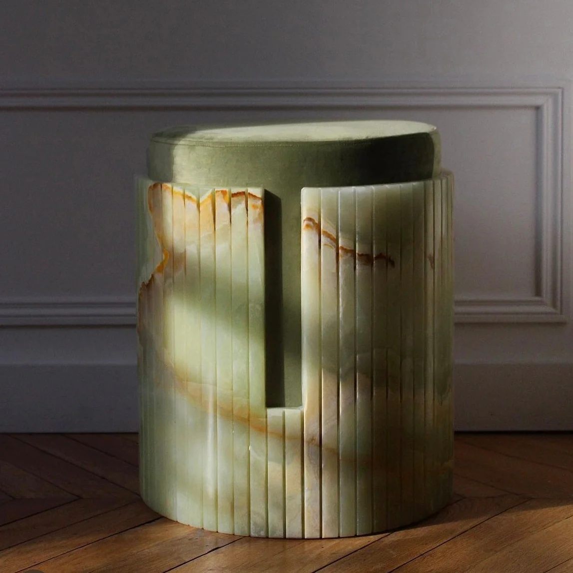 Green Onyx Dolce Stool - Image 2