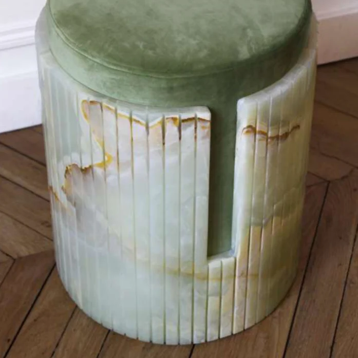 Green Onyx Dolce Stool - Image 4