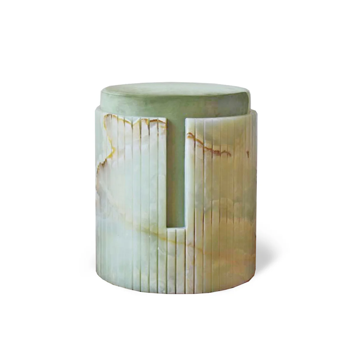 Green Onyx Dolce Stool - Image 5