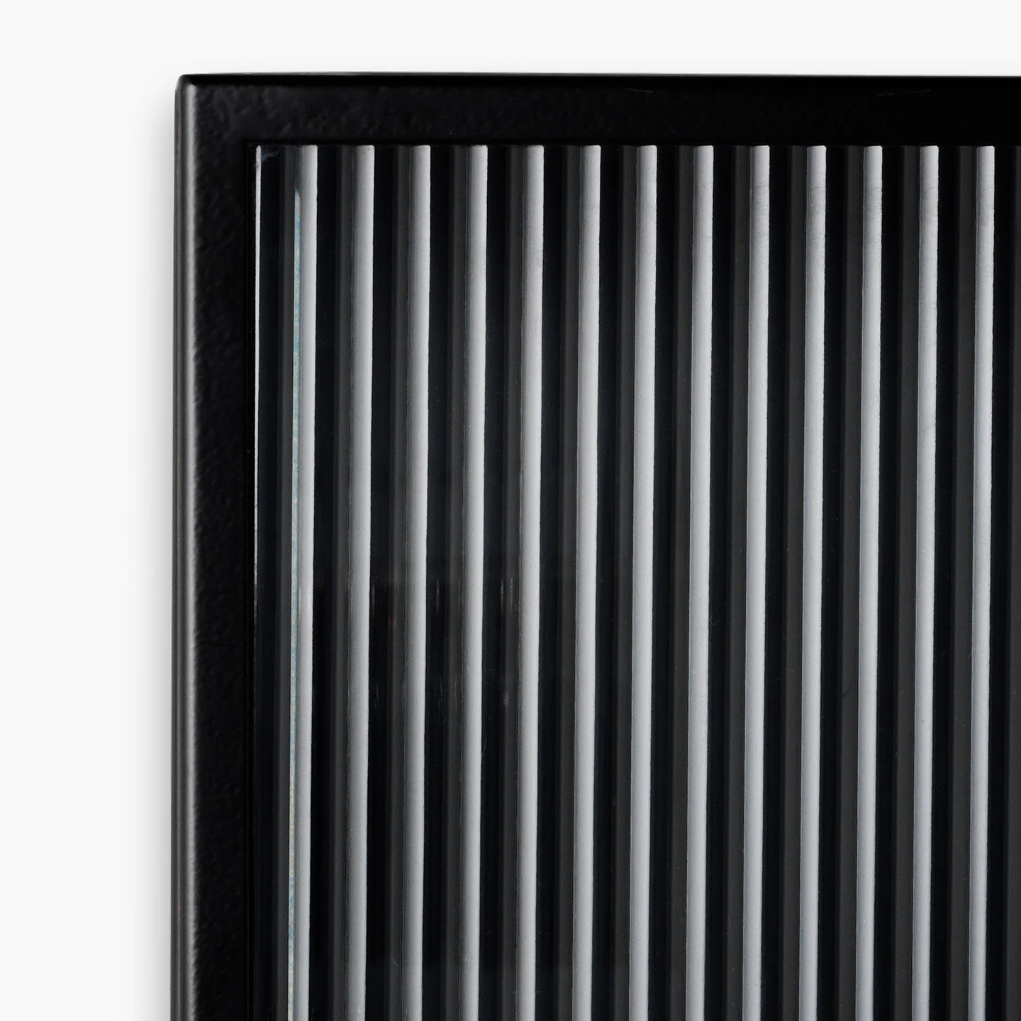 Haze Wall Cabinet - Reeded Glass - Black - Image 4