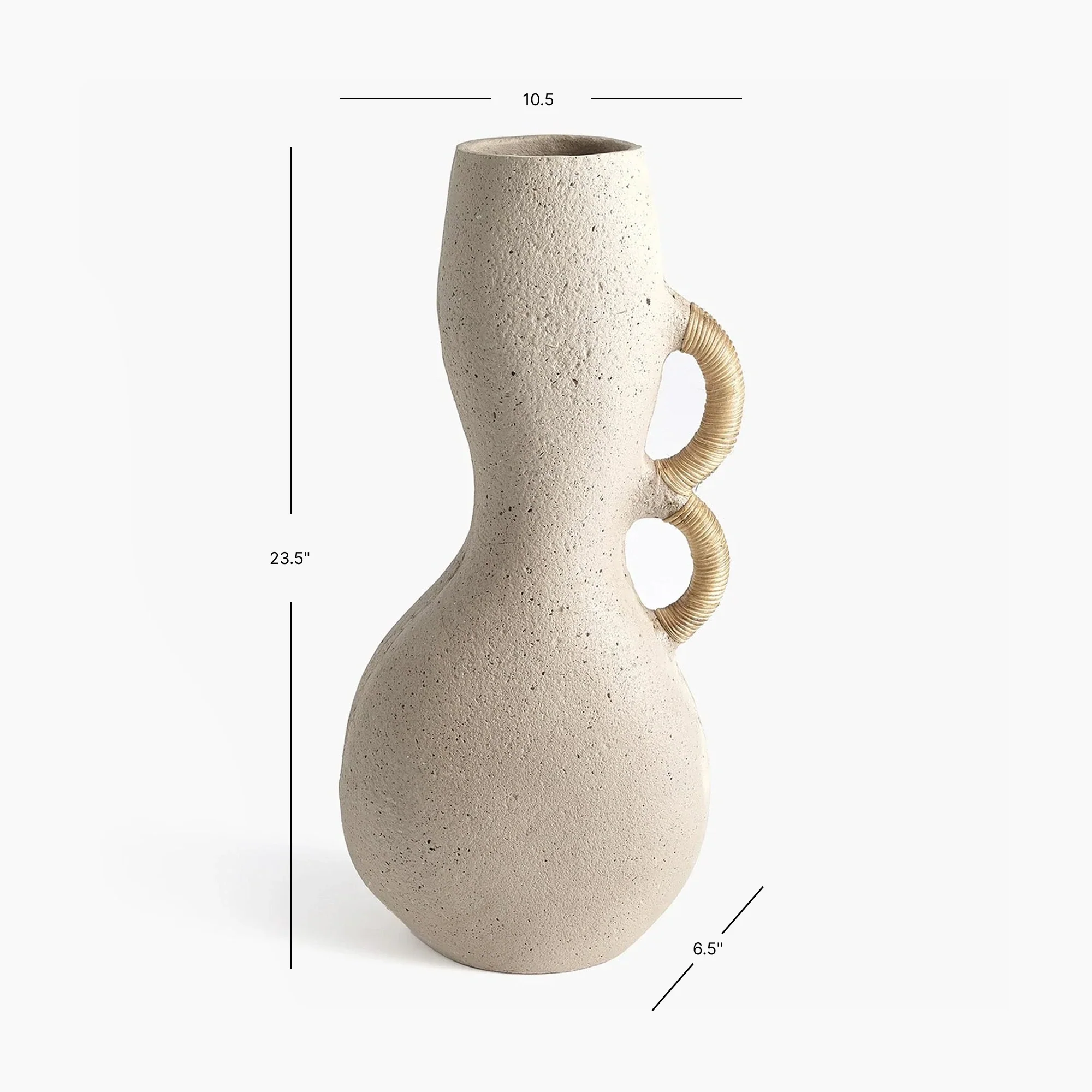 Hourglass Vase-sandstone - Image 6