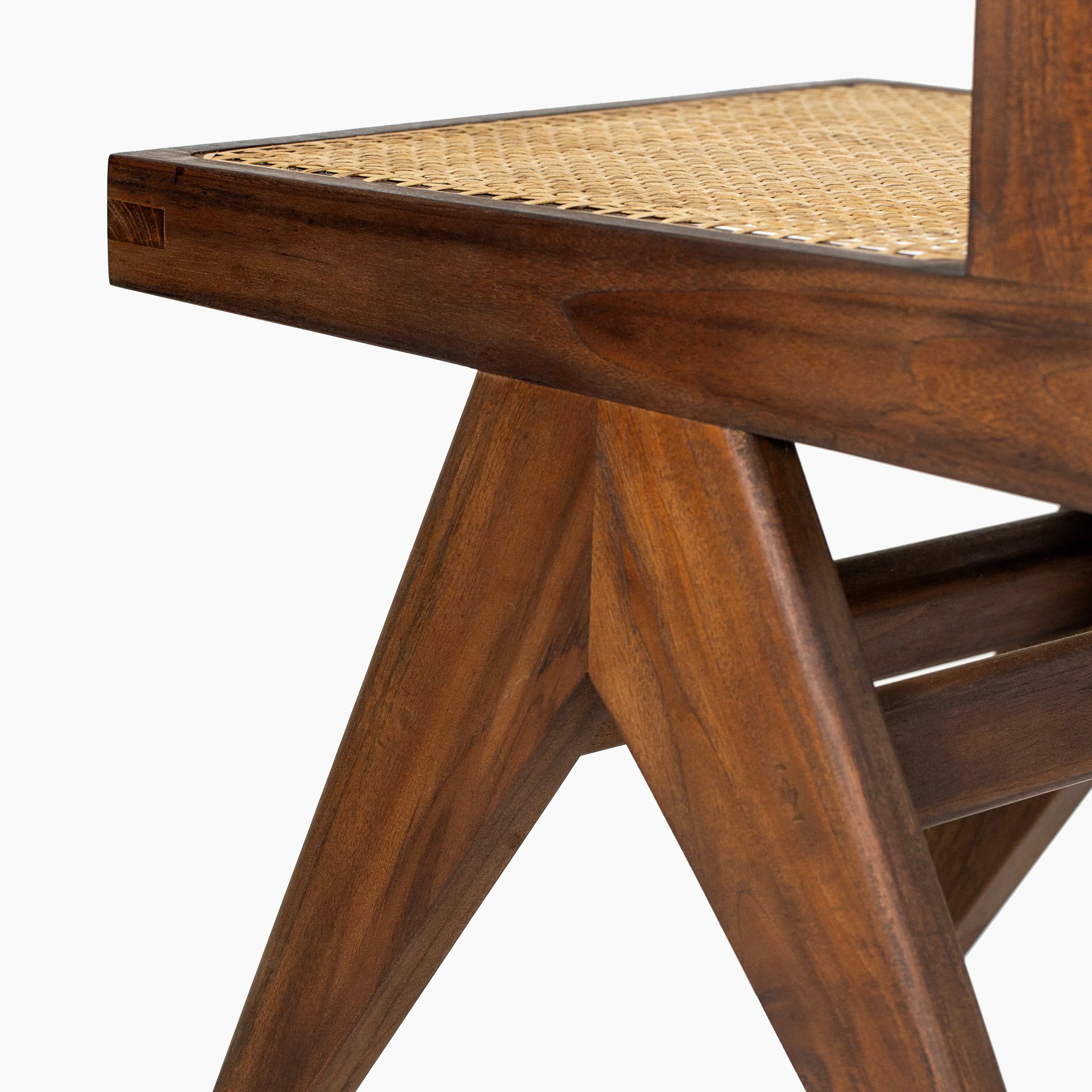 Jeanneret Armless Dining Chair - Black Teak - Image 17