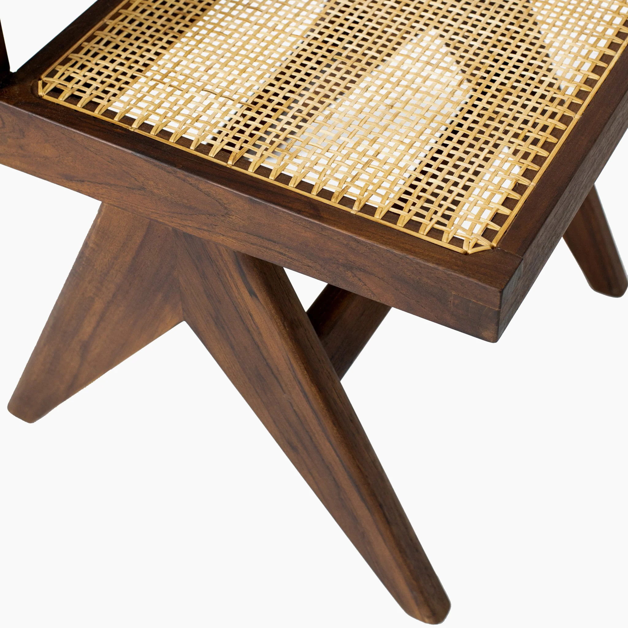 Jeanneret Armless Dining Chair - Black Teak - Image 18