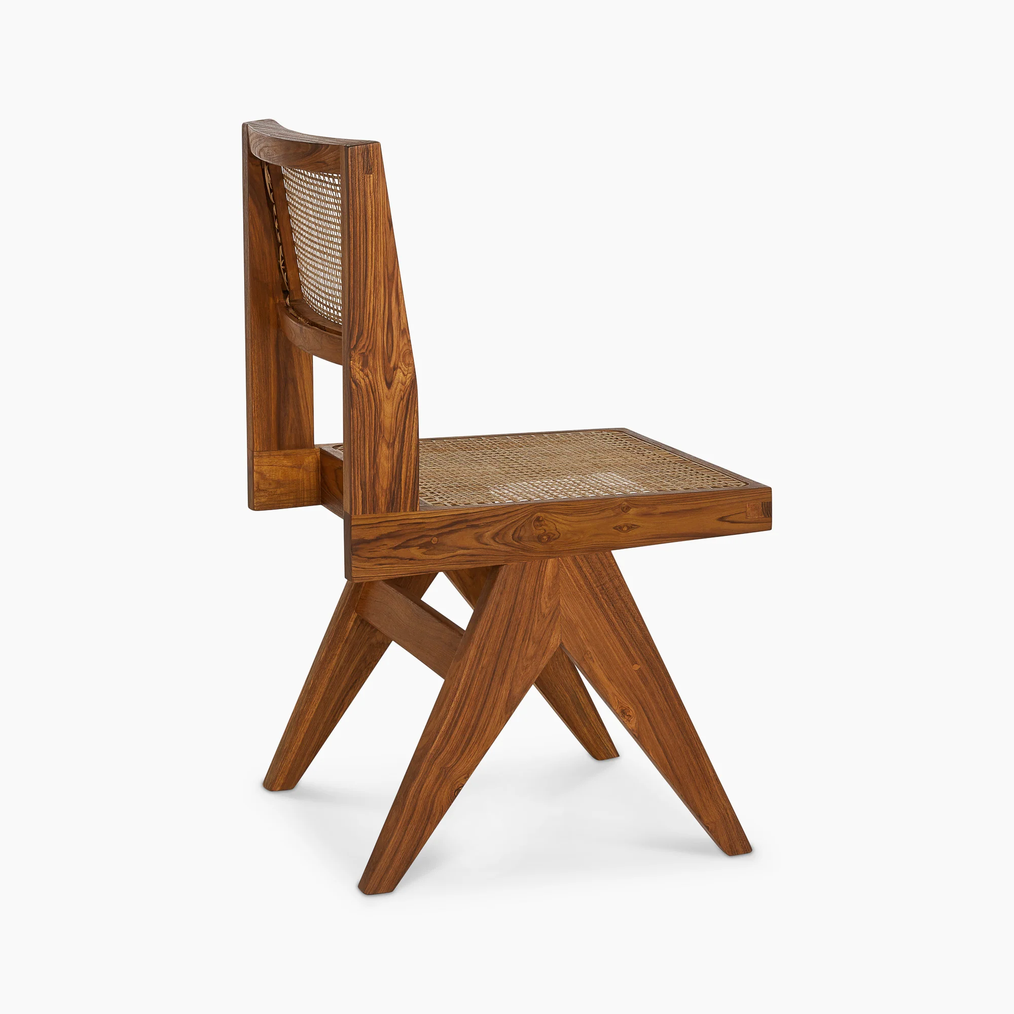 Jeanneret Armless Dining Chair - Black Teak - Image 37