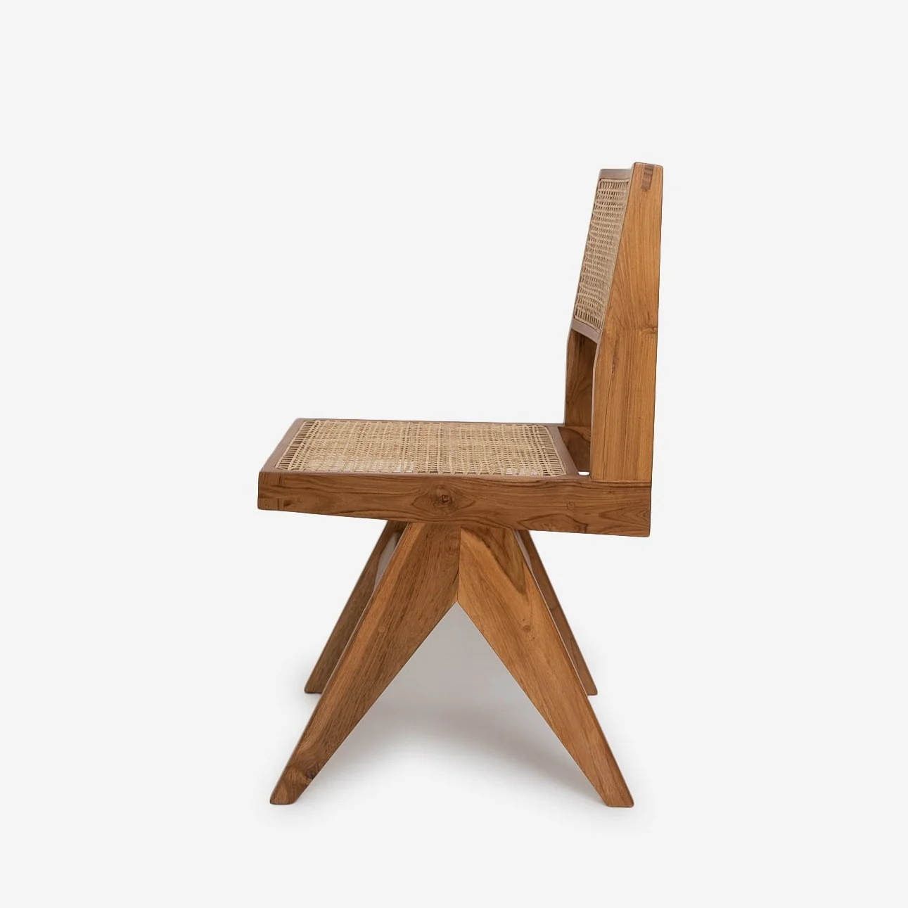 Jeanneret Armless Dining Chair - Black Teak - Image 44