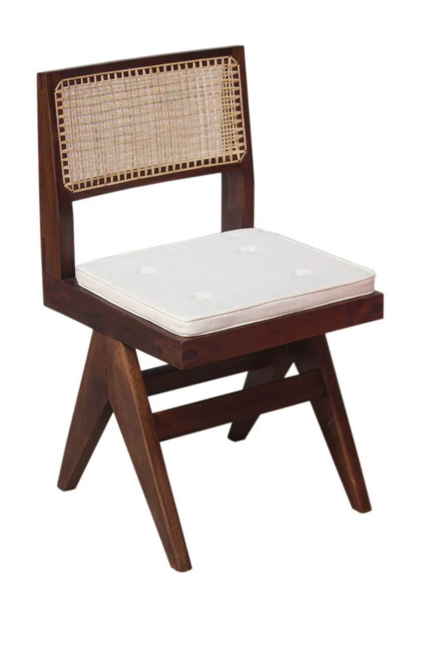 Jeanneret Armless Dining Chair - Black Teak - Image 7