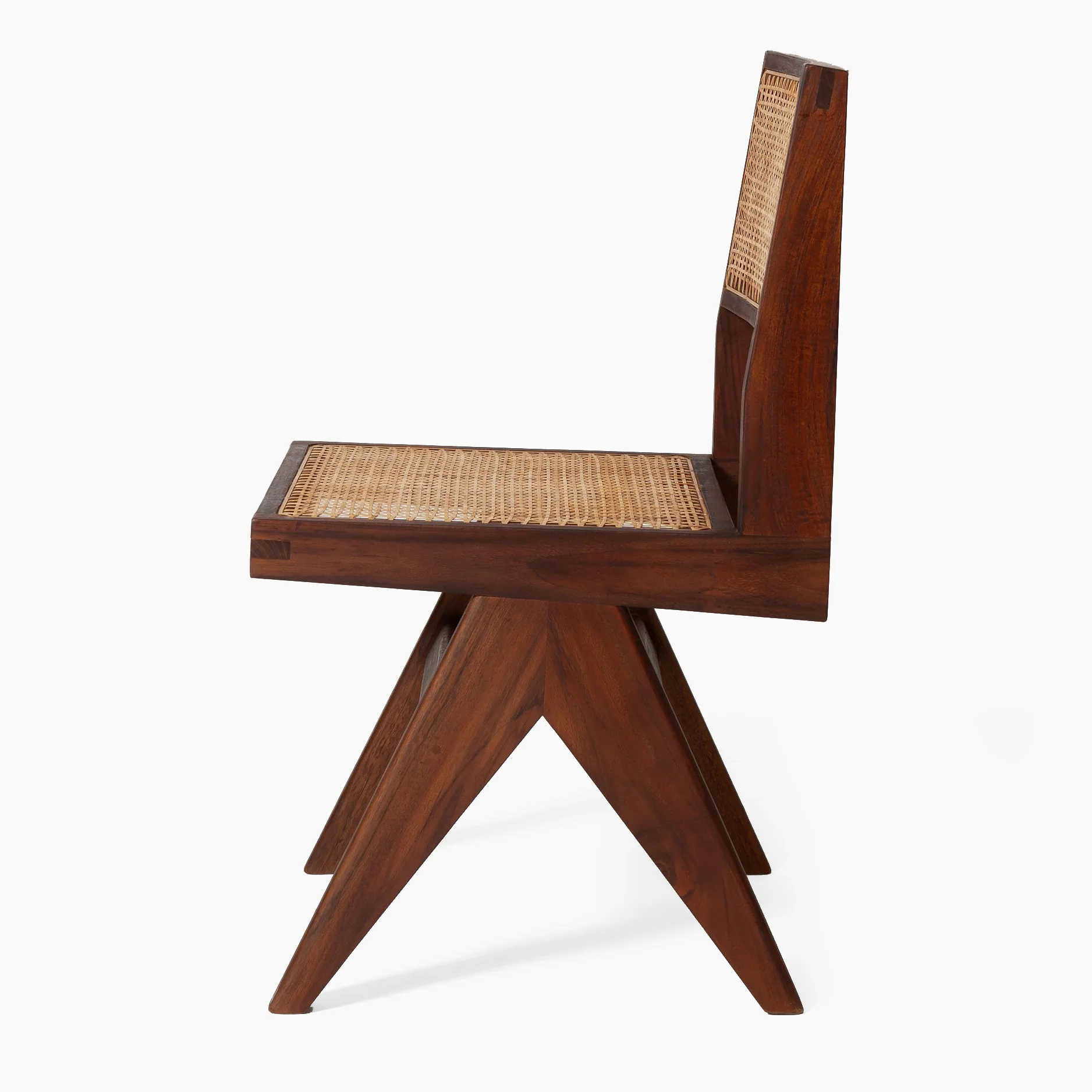 Jeanneret Armless Dining Chair - Black Teak - Image 8