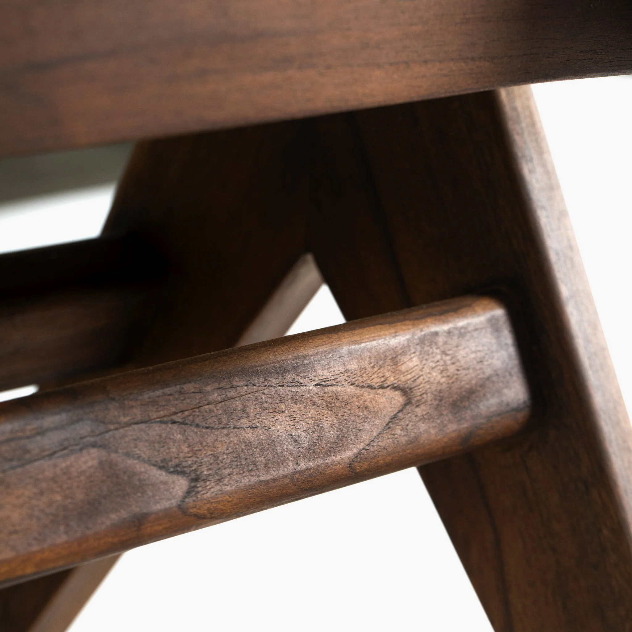 Jeanneret Armless Dining Chair - Black Teak - Image 9
