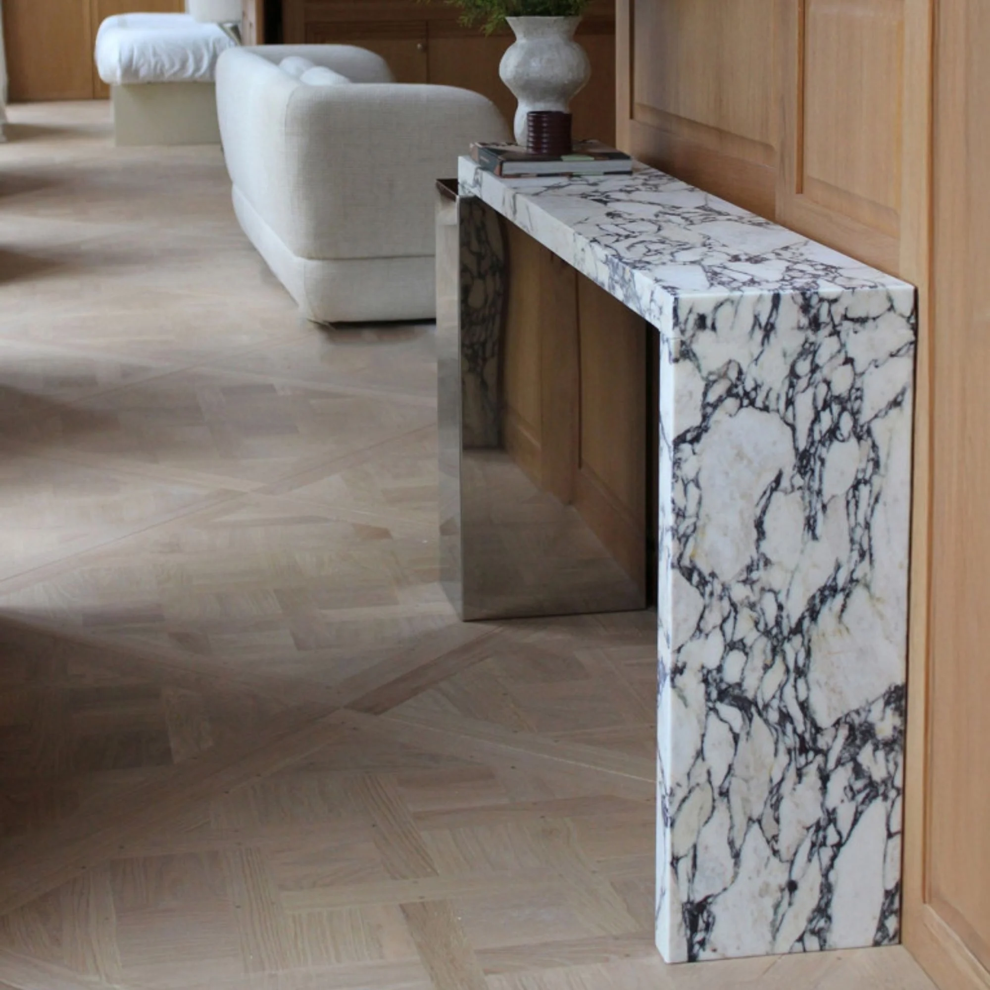 Jill Calacatta Viola & Inox Console - Image 2