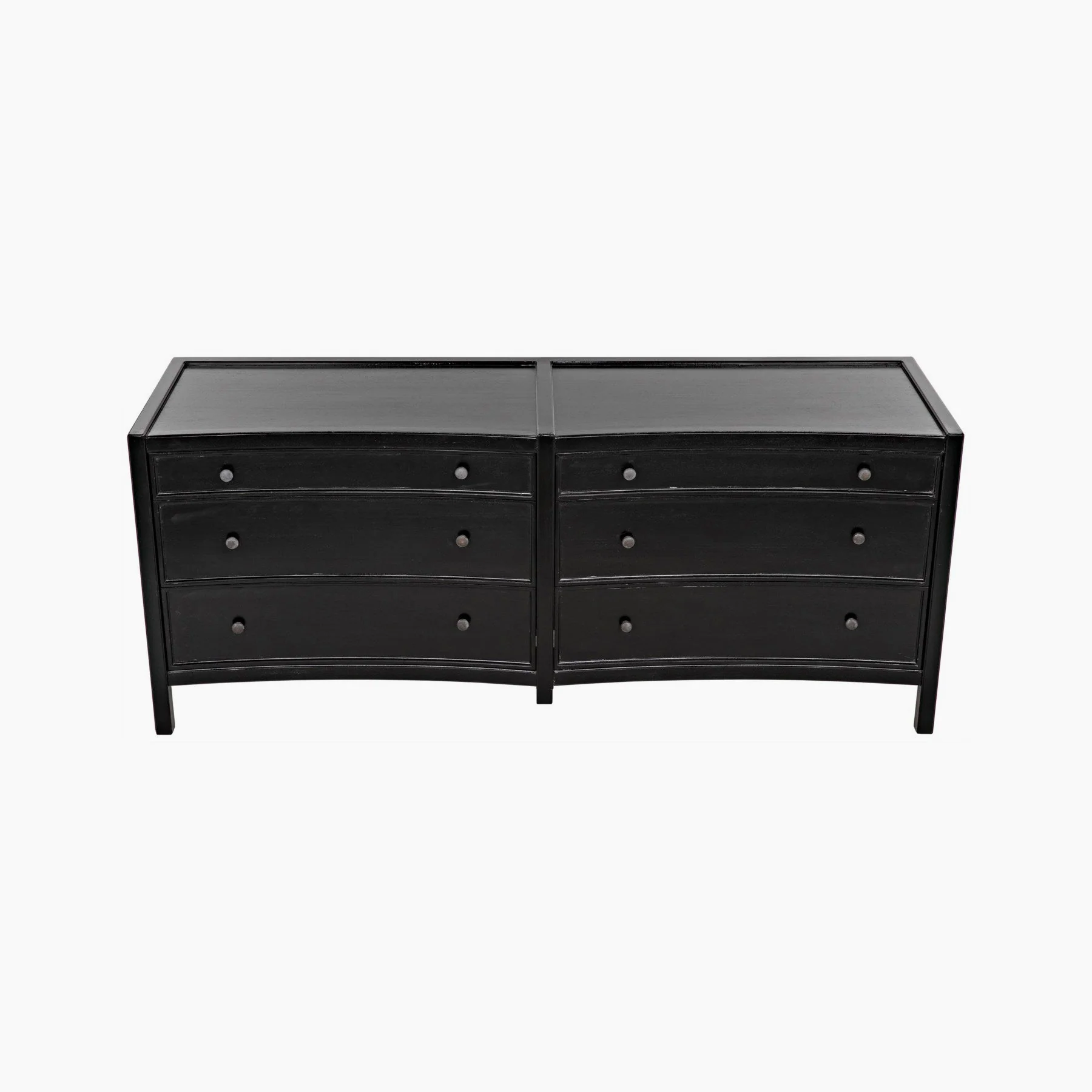 Kamila 6 Drawer Dresser, Hand Rubbed Black - Image 3