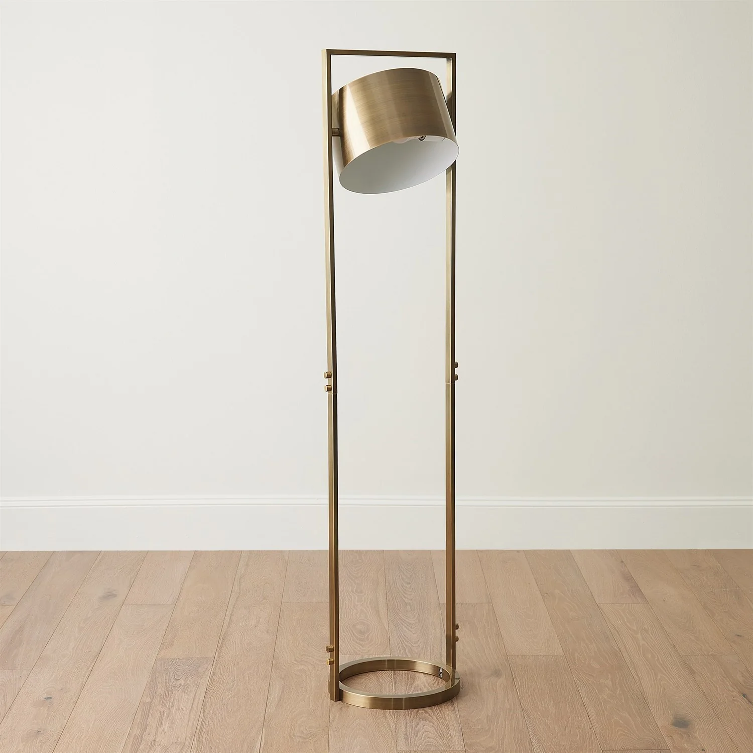 Key Light Metal Floor Lamp - Antique Brass - Image 4