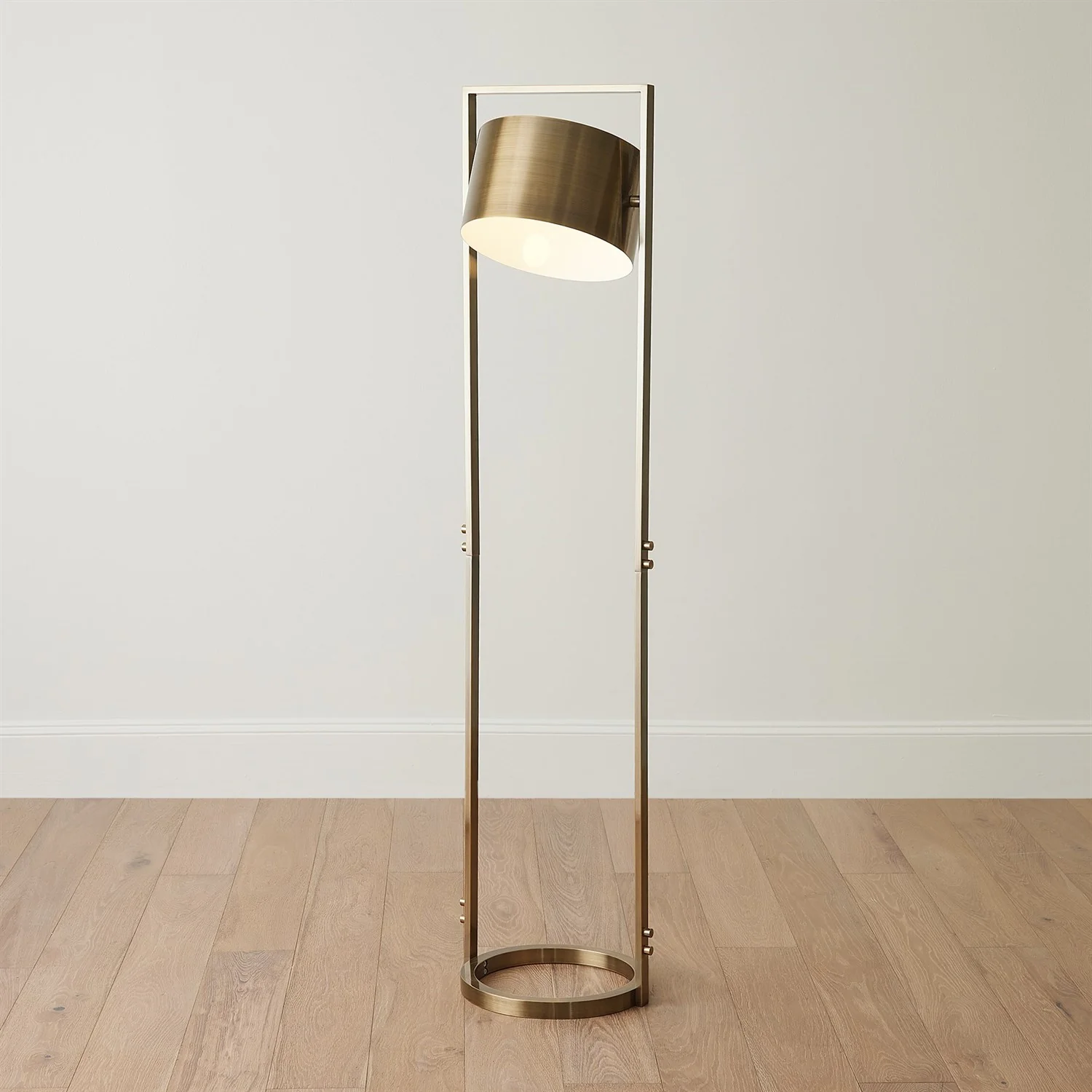 Key Light Metal Floor Lamp - Antique Brass - Image 5