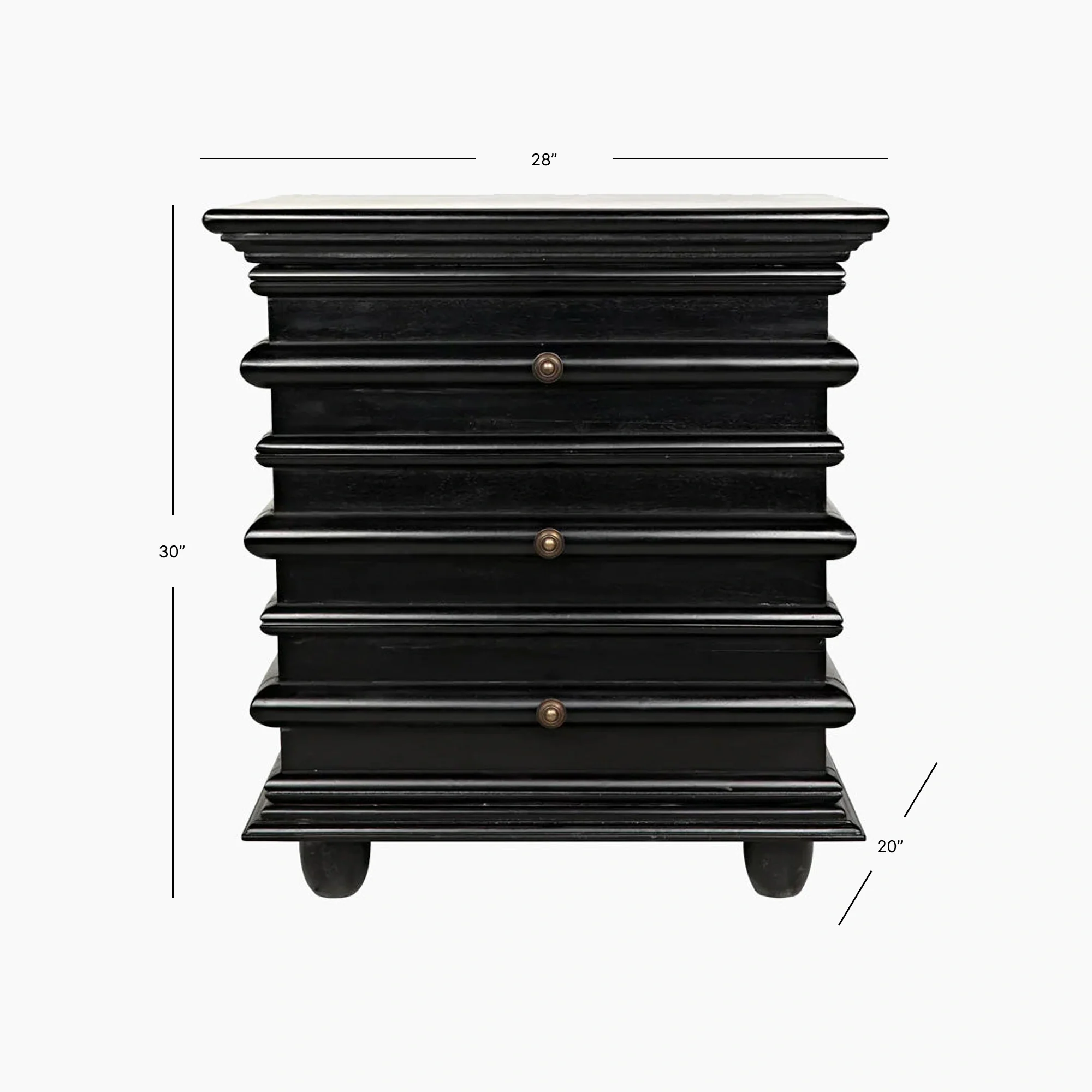 Kiara Side Table, Hand Rubbed Black - Image 8
