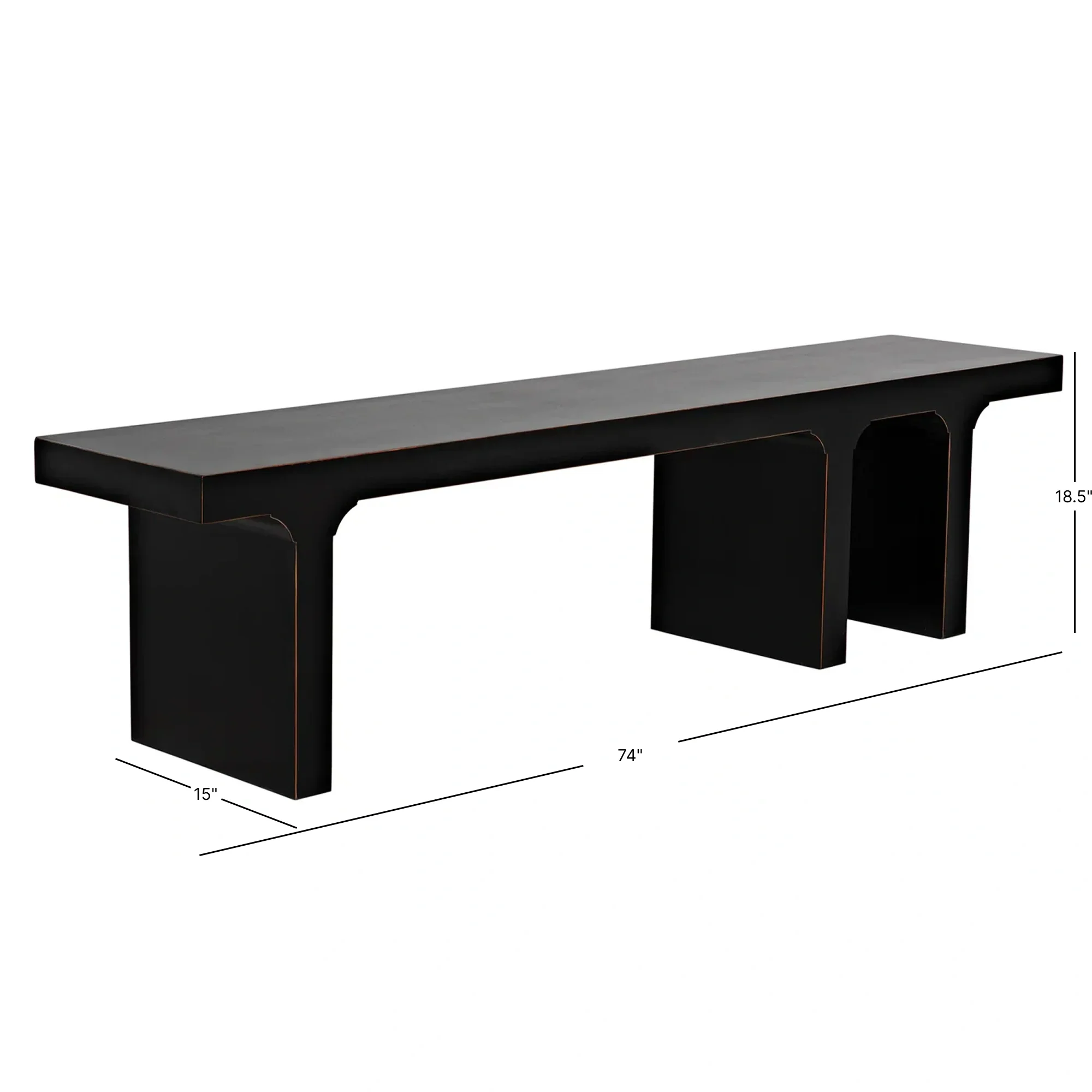 Kir Bench, Hand Rubbed Black - Image 13