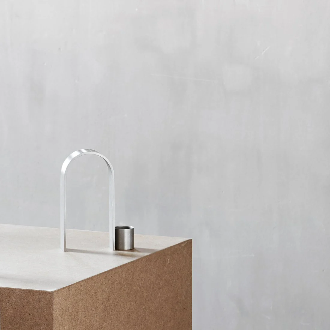 Kristina Dam Studio Arch Candleholder Vol. 1, Stainless Steel - Image 2