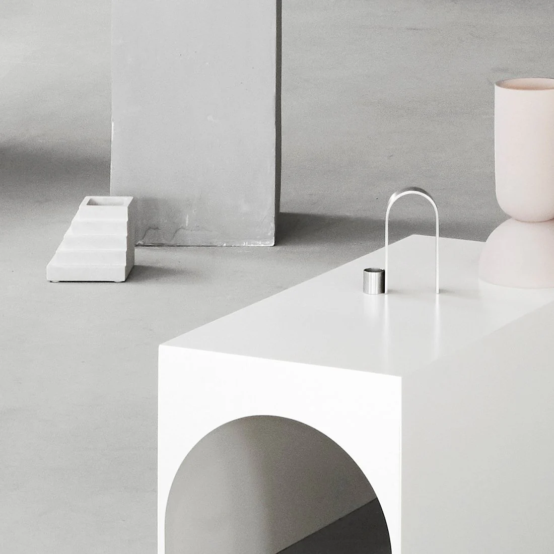 Kristina Dam Studio Arch Candleholder Vol. 1, Stainless Steel - Image 3