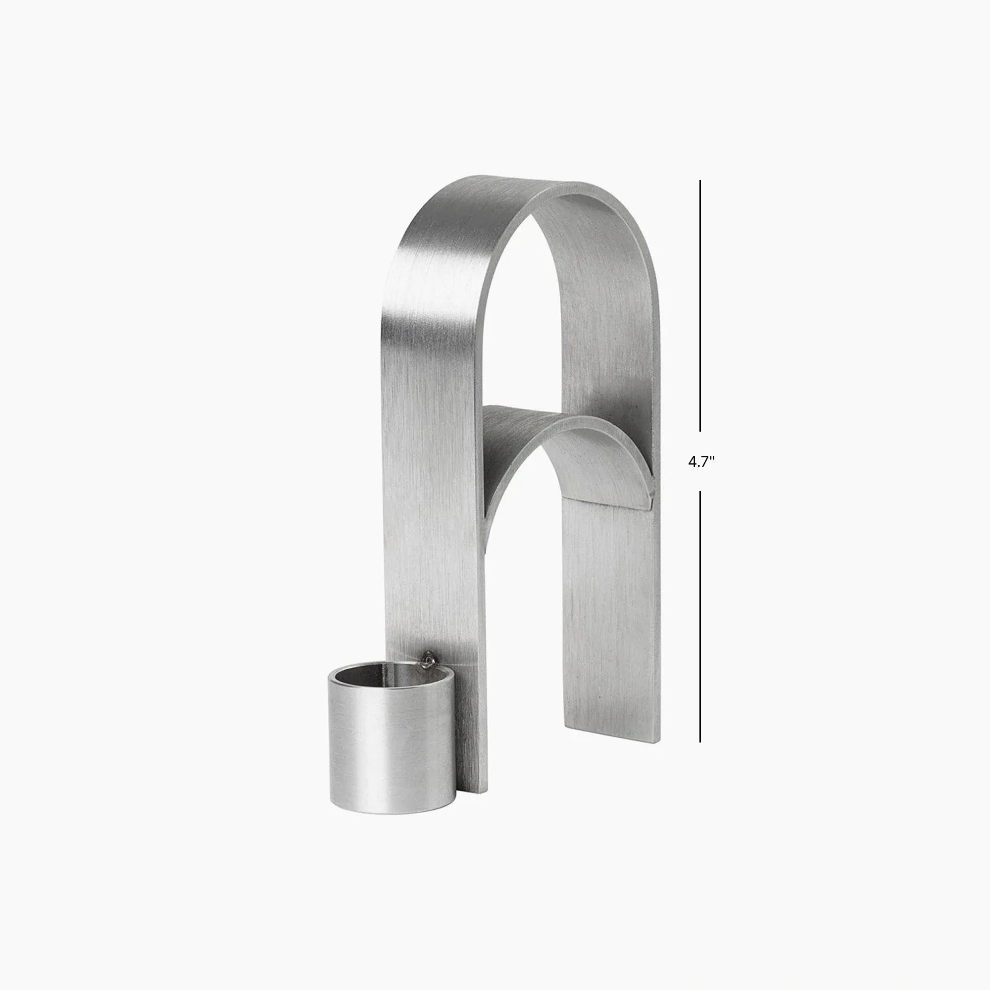 Kristina Dam Studio Arch Candleholder Vol. 3, Stainless Steel - Image 6