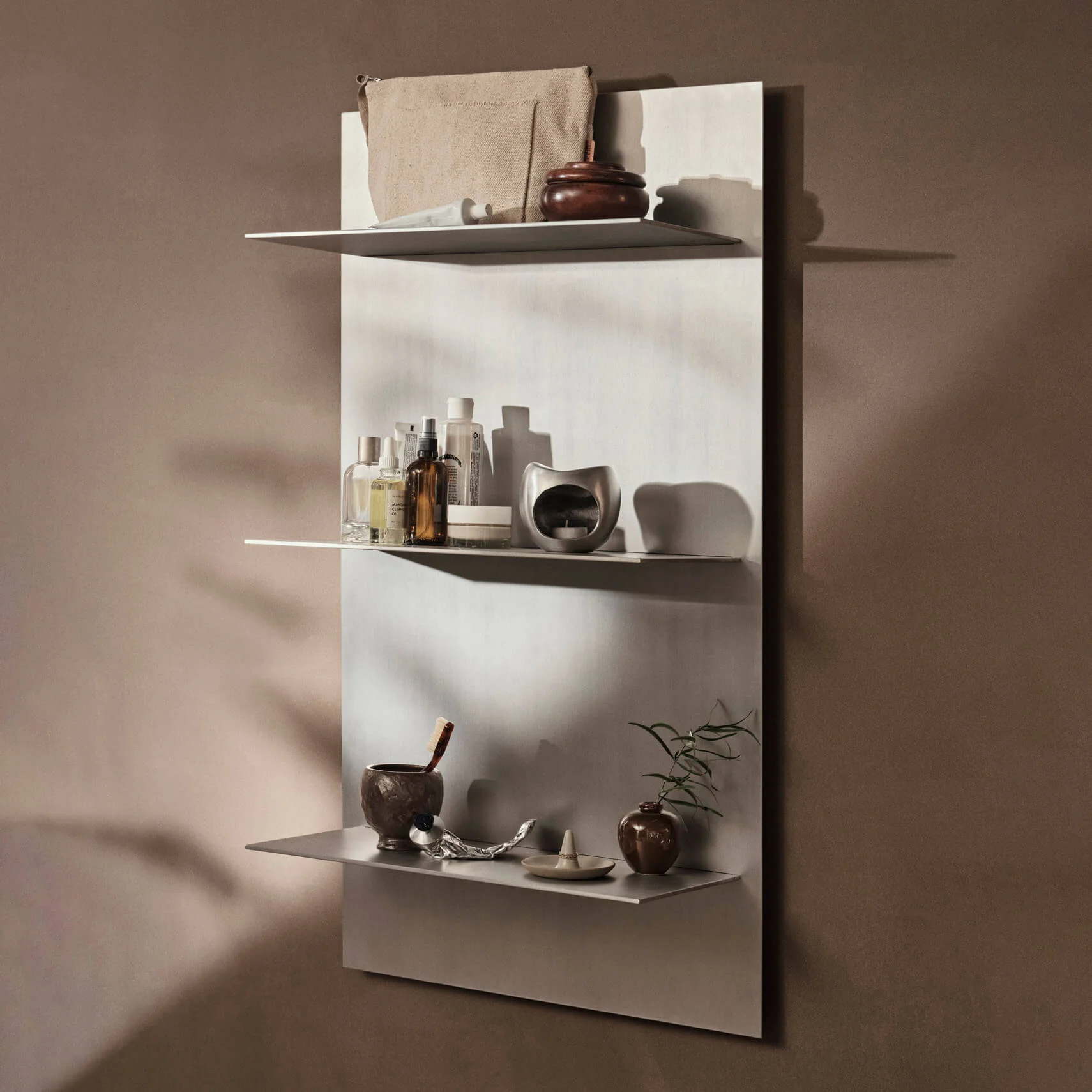 Lager Wall Shelf - Triple - Aluminium - Image 2
