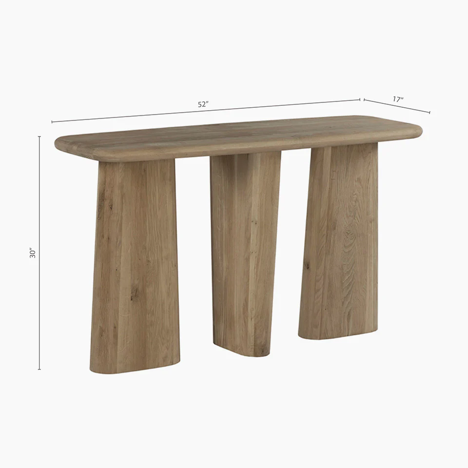 Mona Console Table - Natural - Image 6