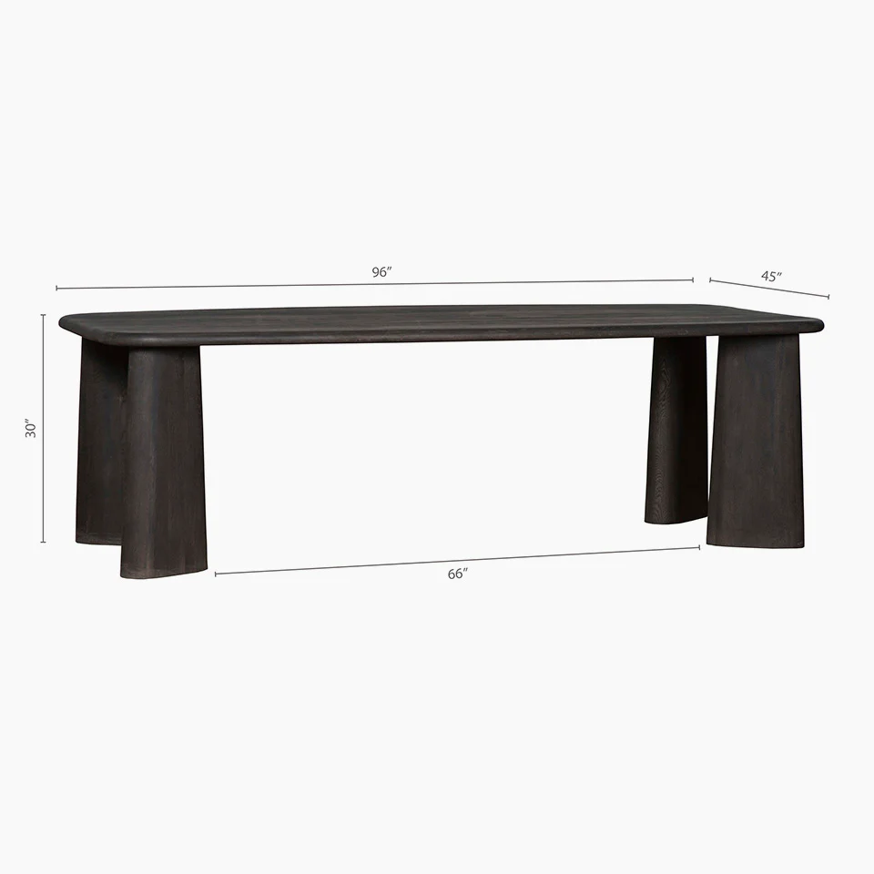 Rika Dining Table - Charcoal - Image 5